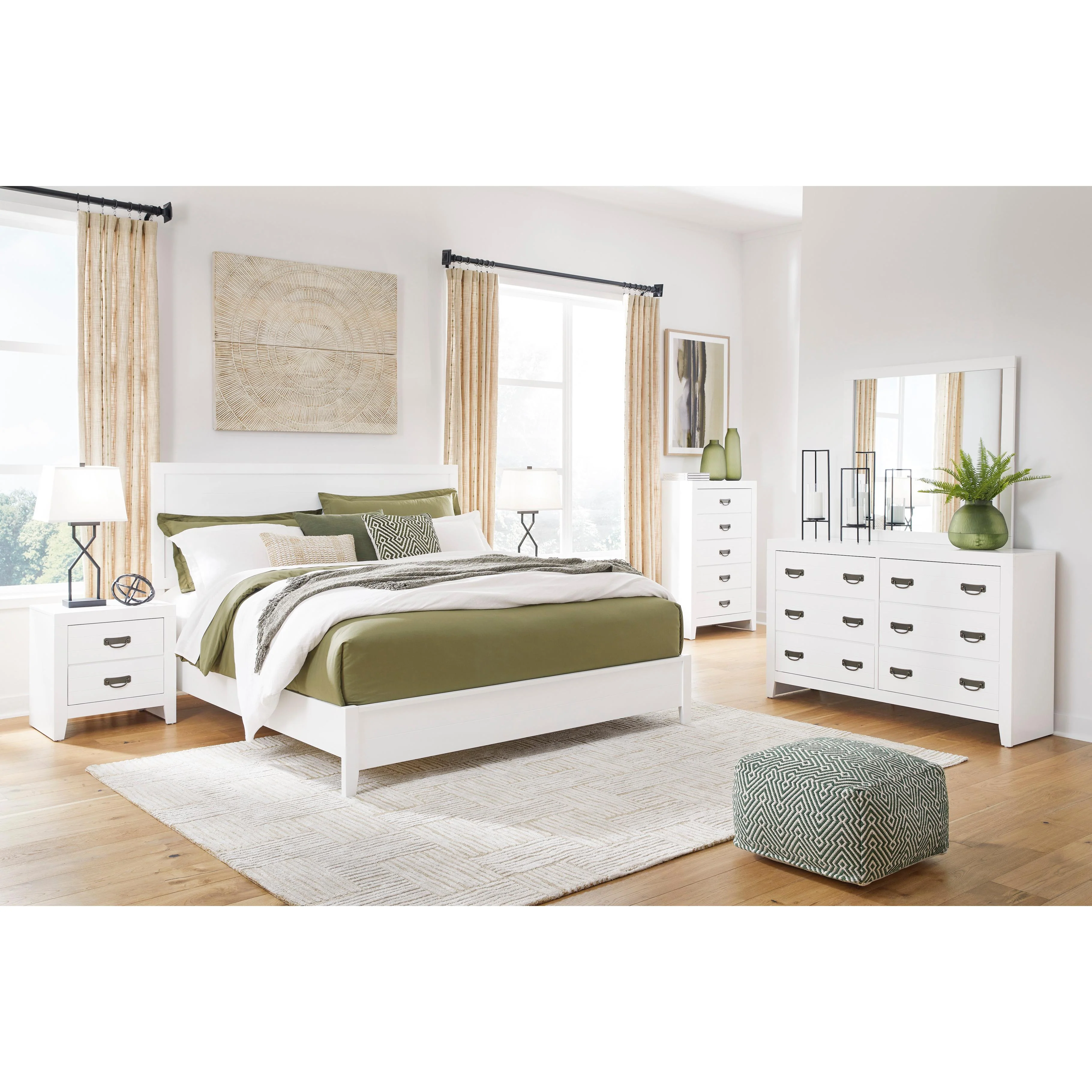 Signature Design by Ashley Binterglen B427B14 6 pc Queen Panel Bedroom Set - Image 1