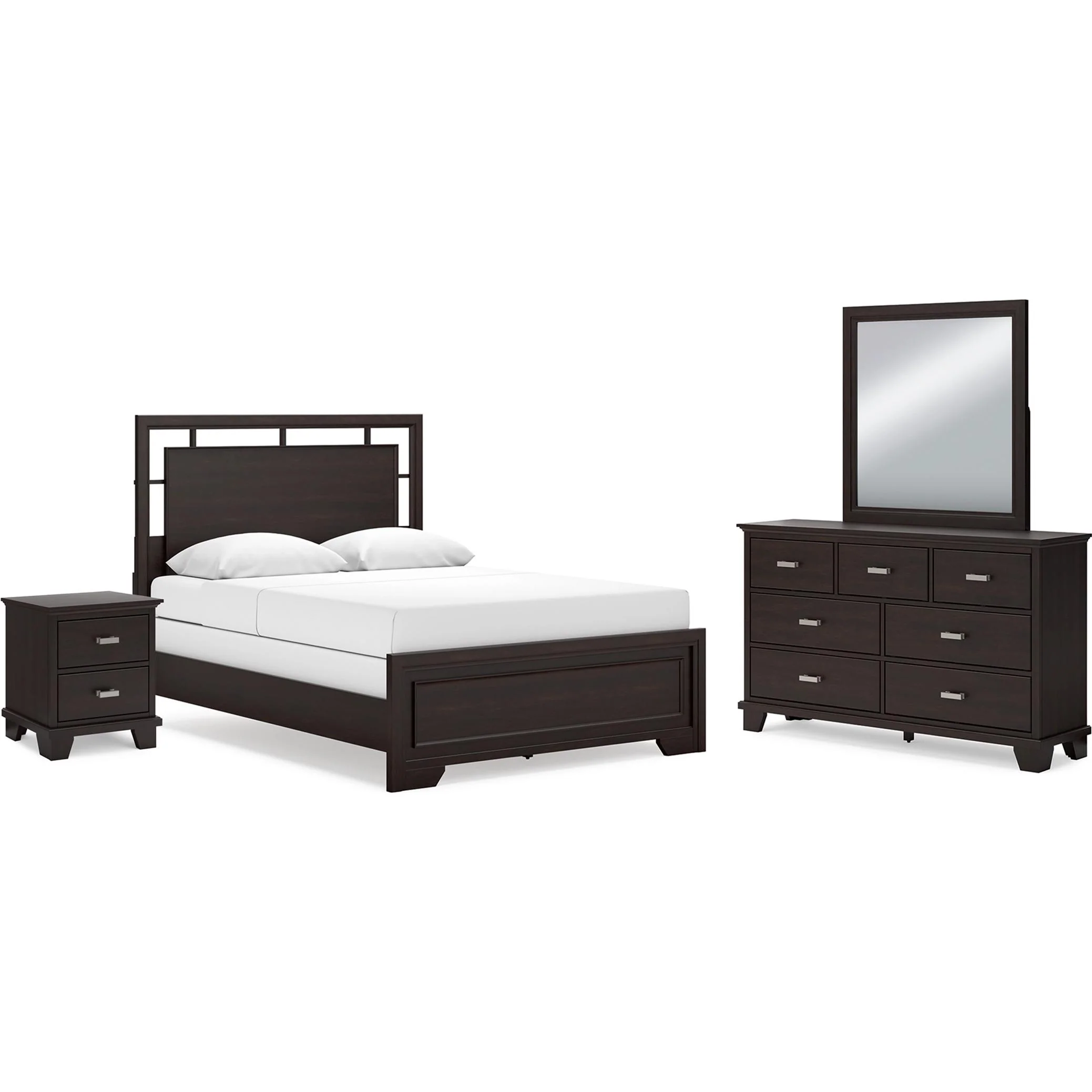 Signature Design by Ashley Covetown B441B14 7 pc Queen Panel Bedroom Set - Image 1