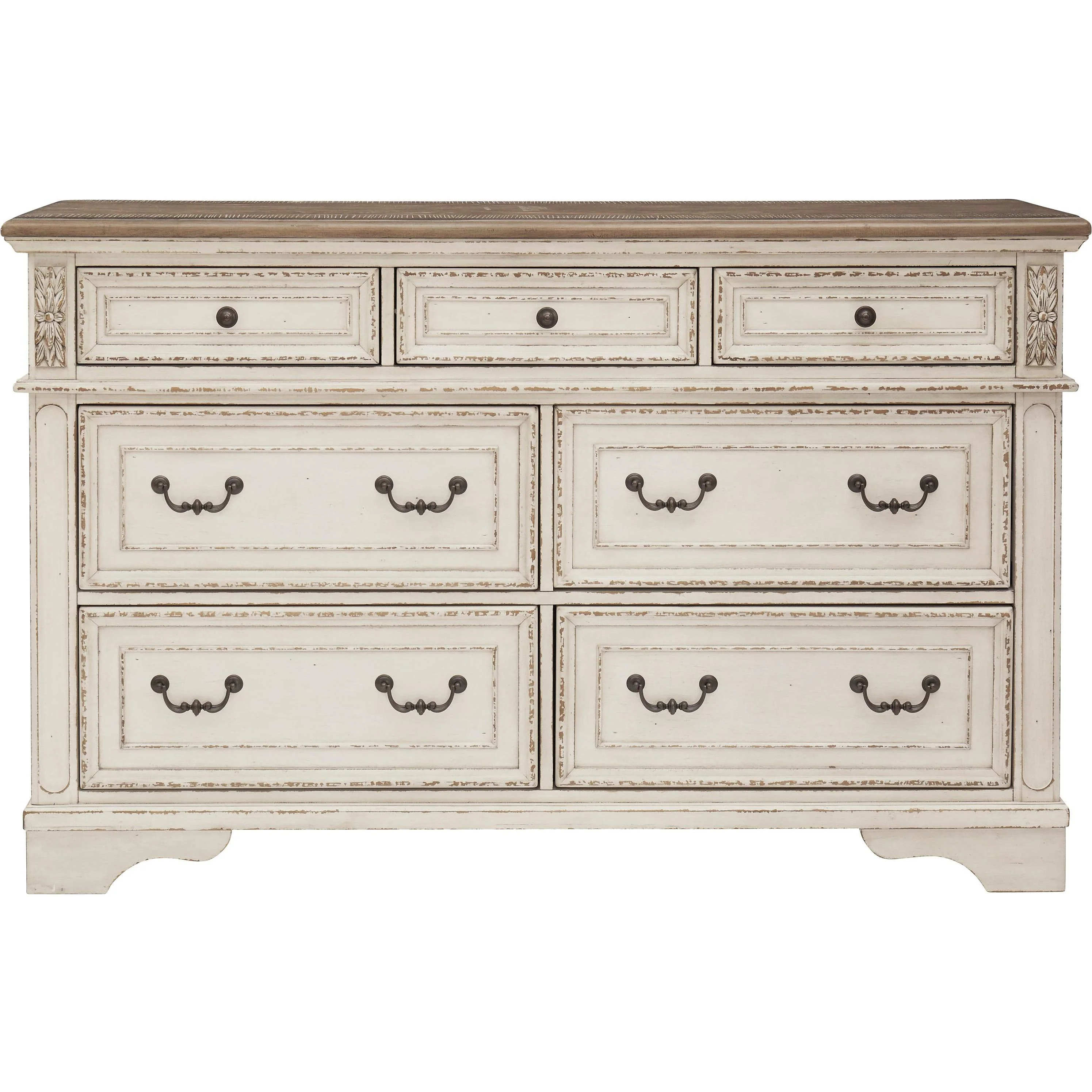 Signature Design by Ashley Realyn B743B30 7 pc Queen Upholstered Panel Bedroom Set - Image 3