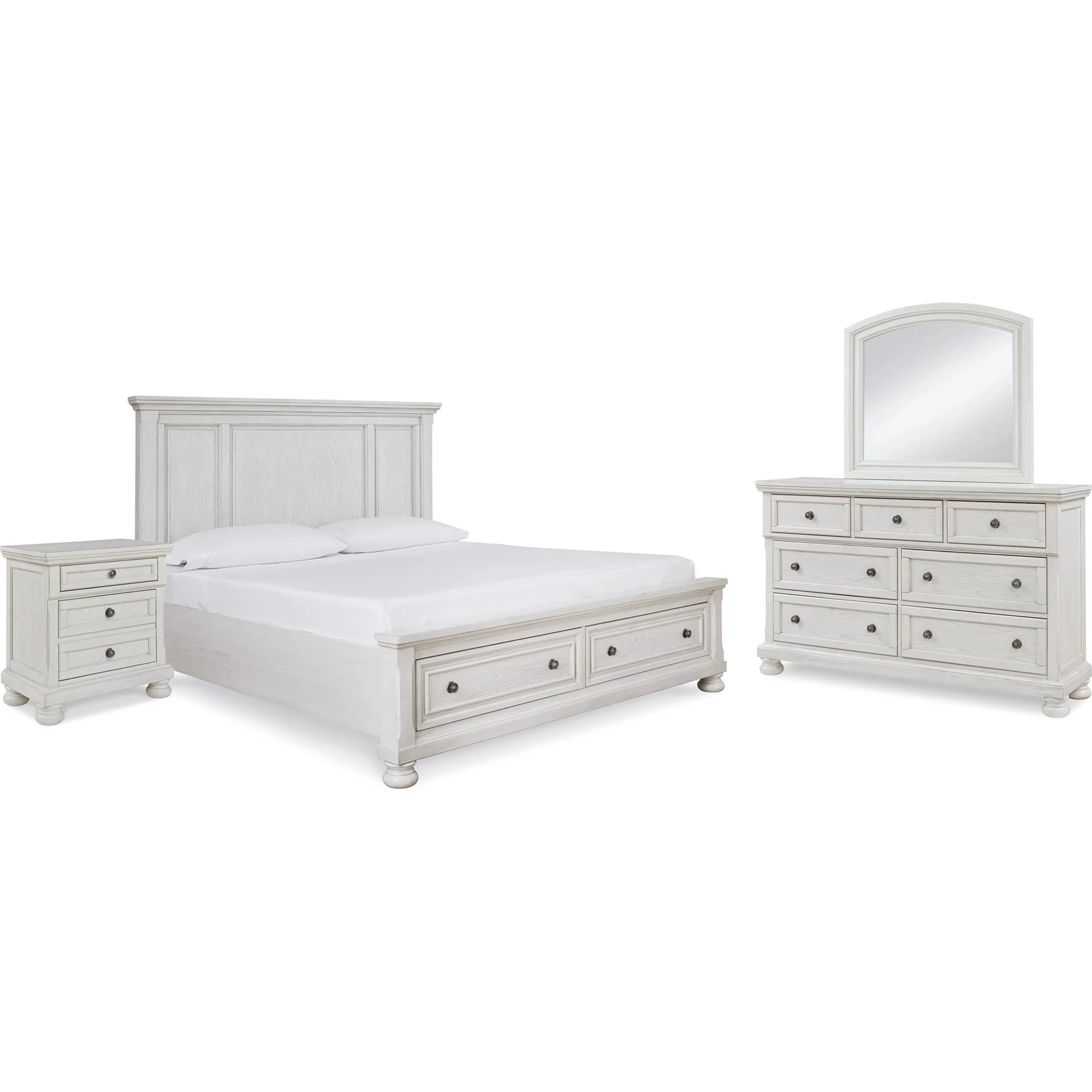 Signature Design by Ashley Robbinsdale B742B28 6 pc Queen Panel Bedroom Set - Image 1