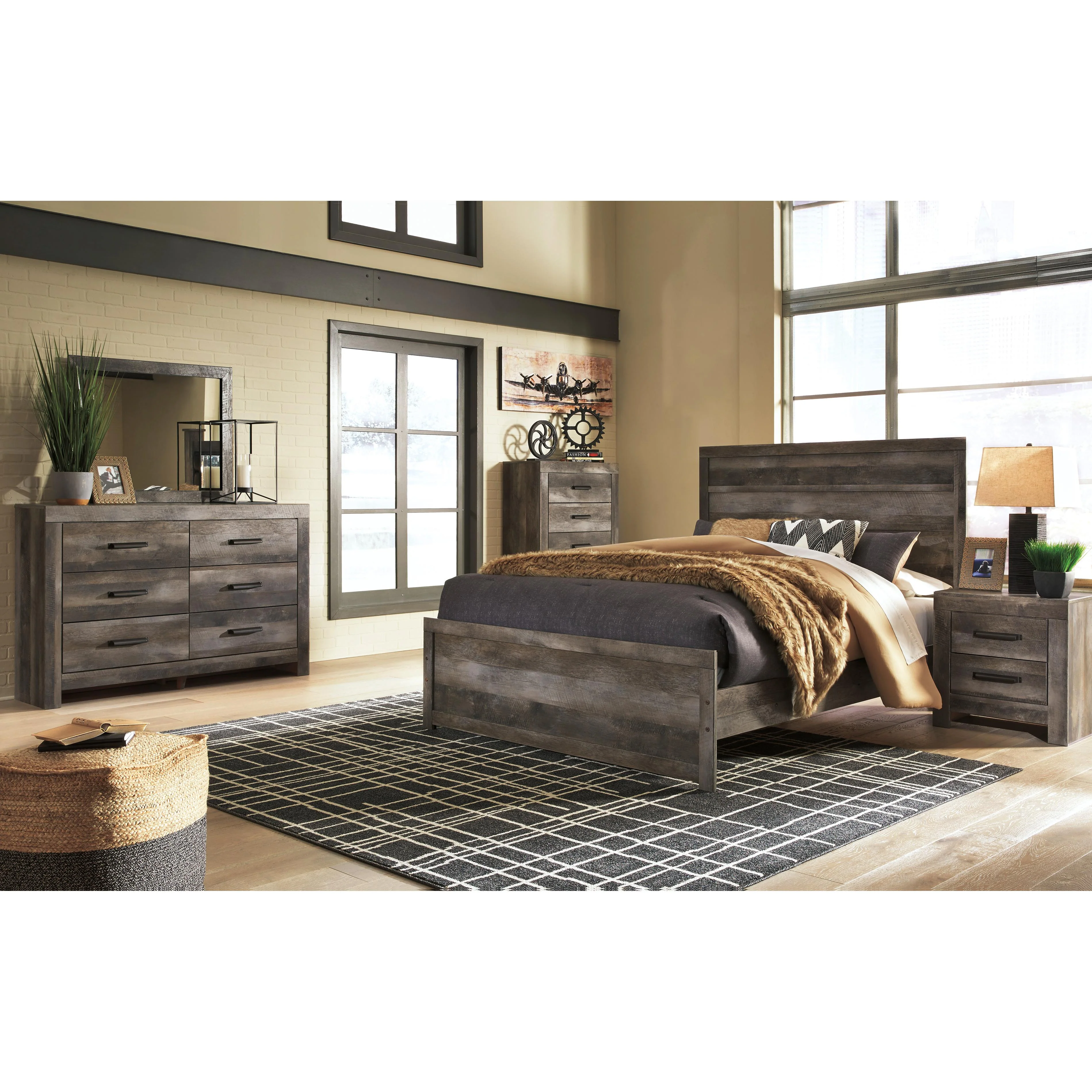 Signature Design by Ashley Wynnlow B440B41 8 pc Queen Panel Bedroom Set
