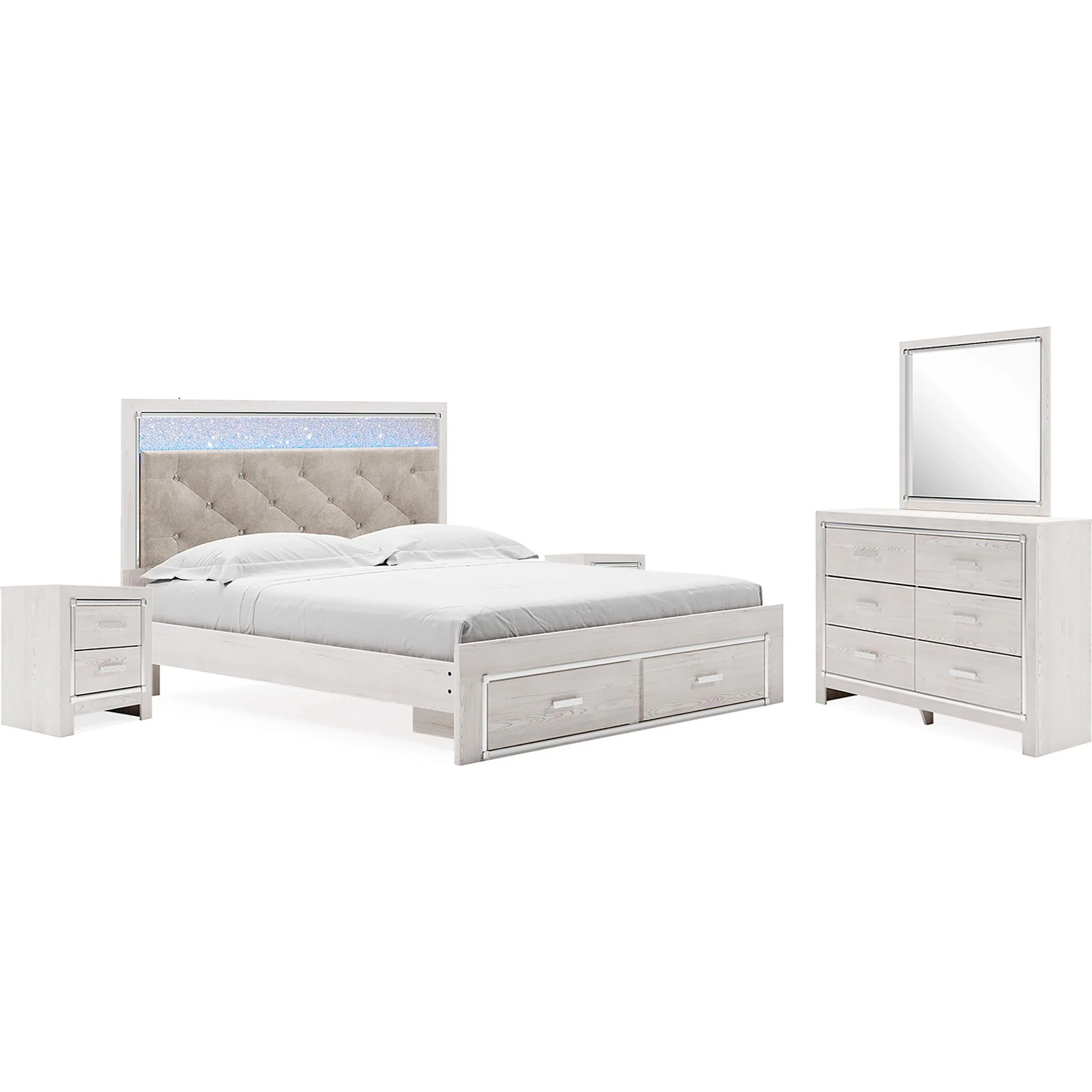 Signature Design by Ashley Altyra B2640B37 8 pc King Panel Bedroom Set