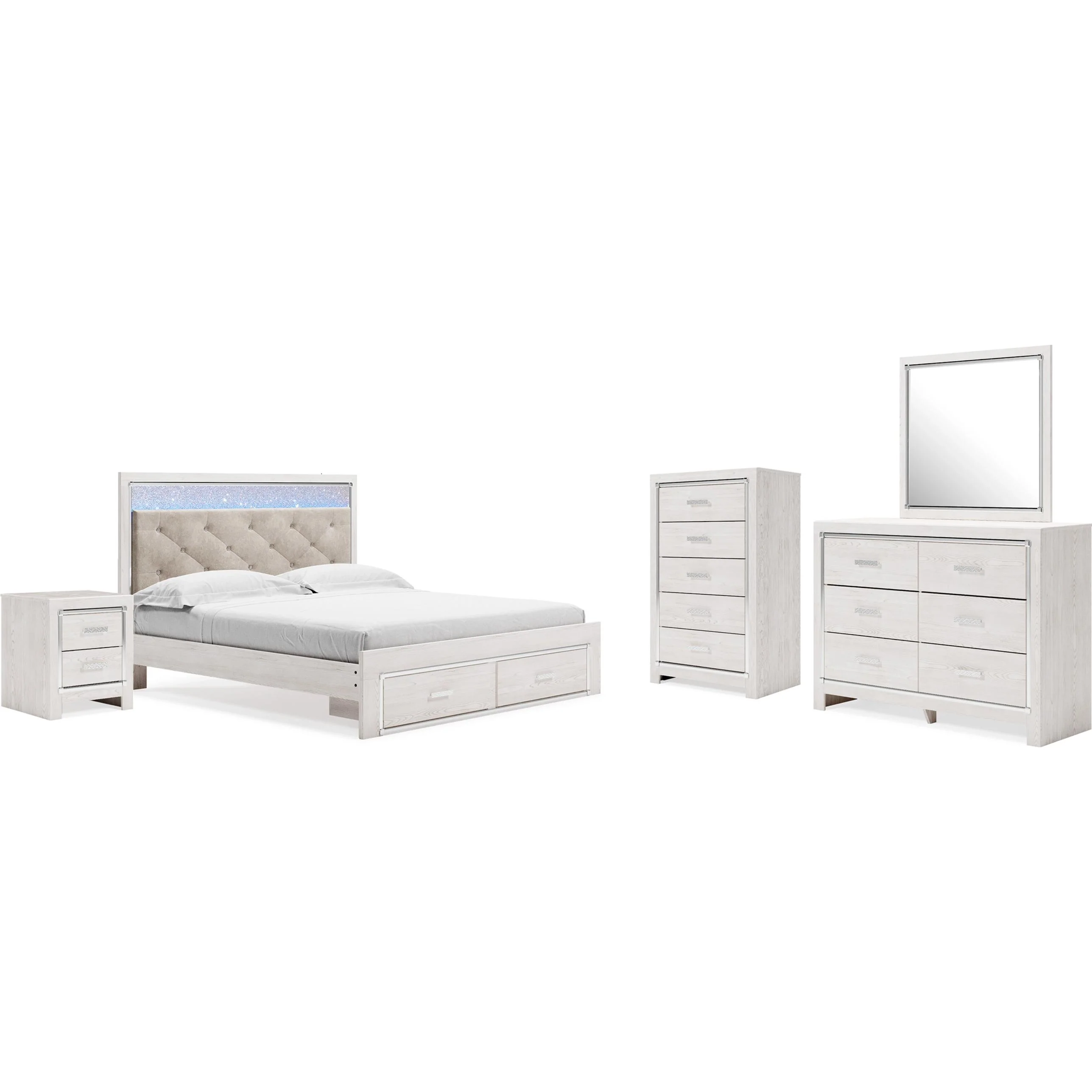 Signature Design by Ashley Altyra B2640B40 7 pc King Panel Bedroom Set