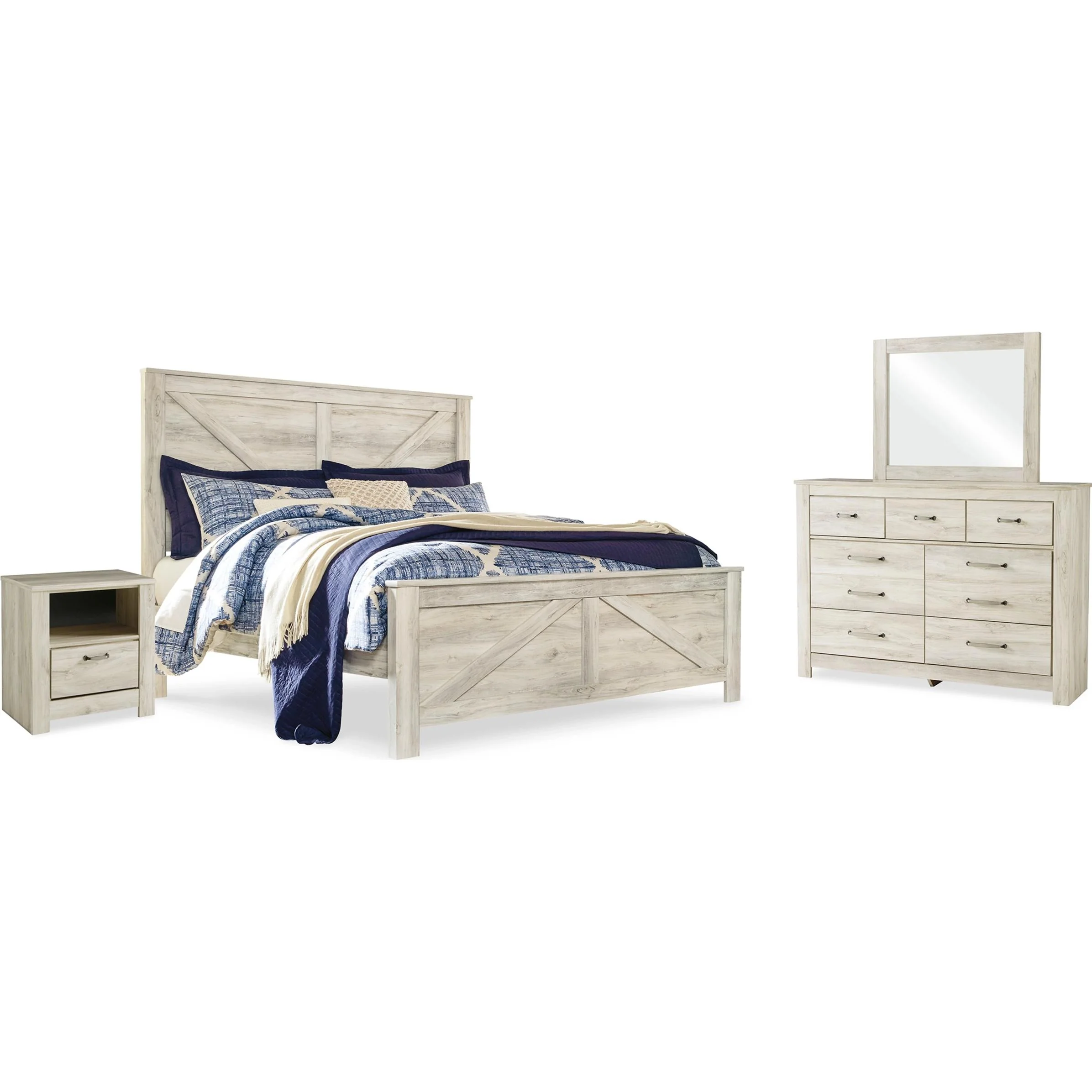 Signature Design by Ashley Bellaby B331B15 6 pc King Panel Bedroom Set - Image 1