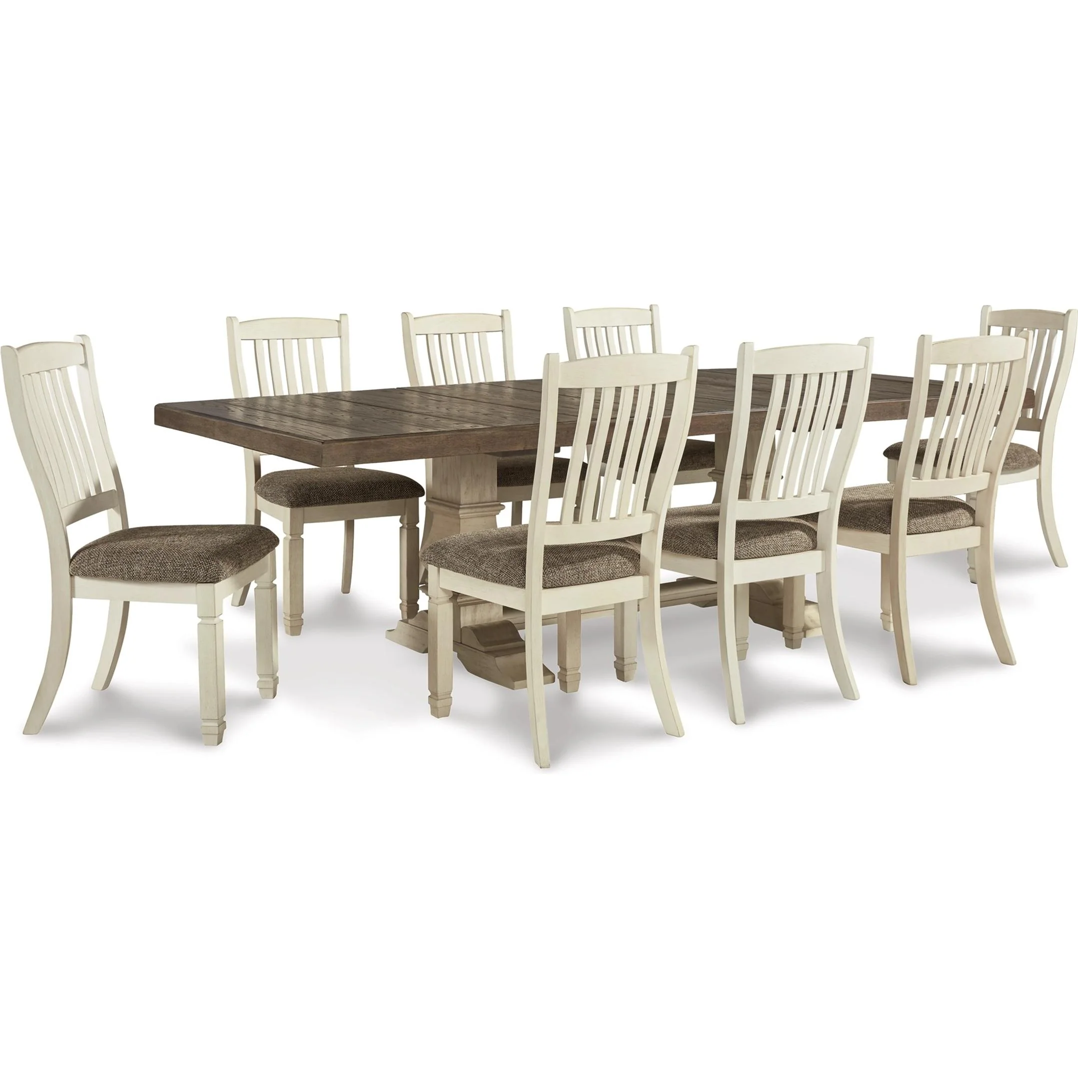 Signature Design by Ashley Bolanburg D647D30 9 pc Dining Set - Image 1