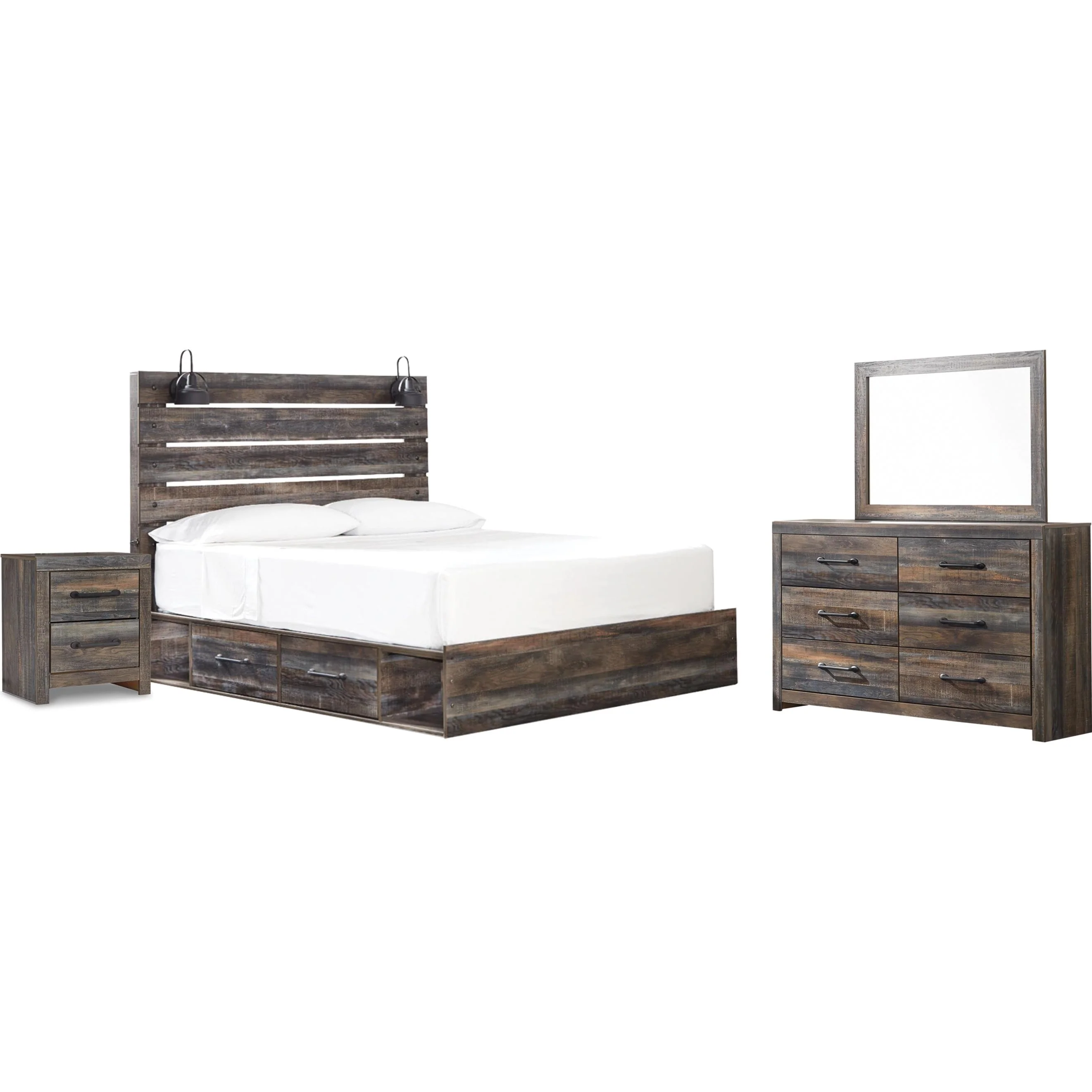 Signature Design by Ashley Drystan B211B62 6 pc King Panel Bedroom Set - Image 1