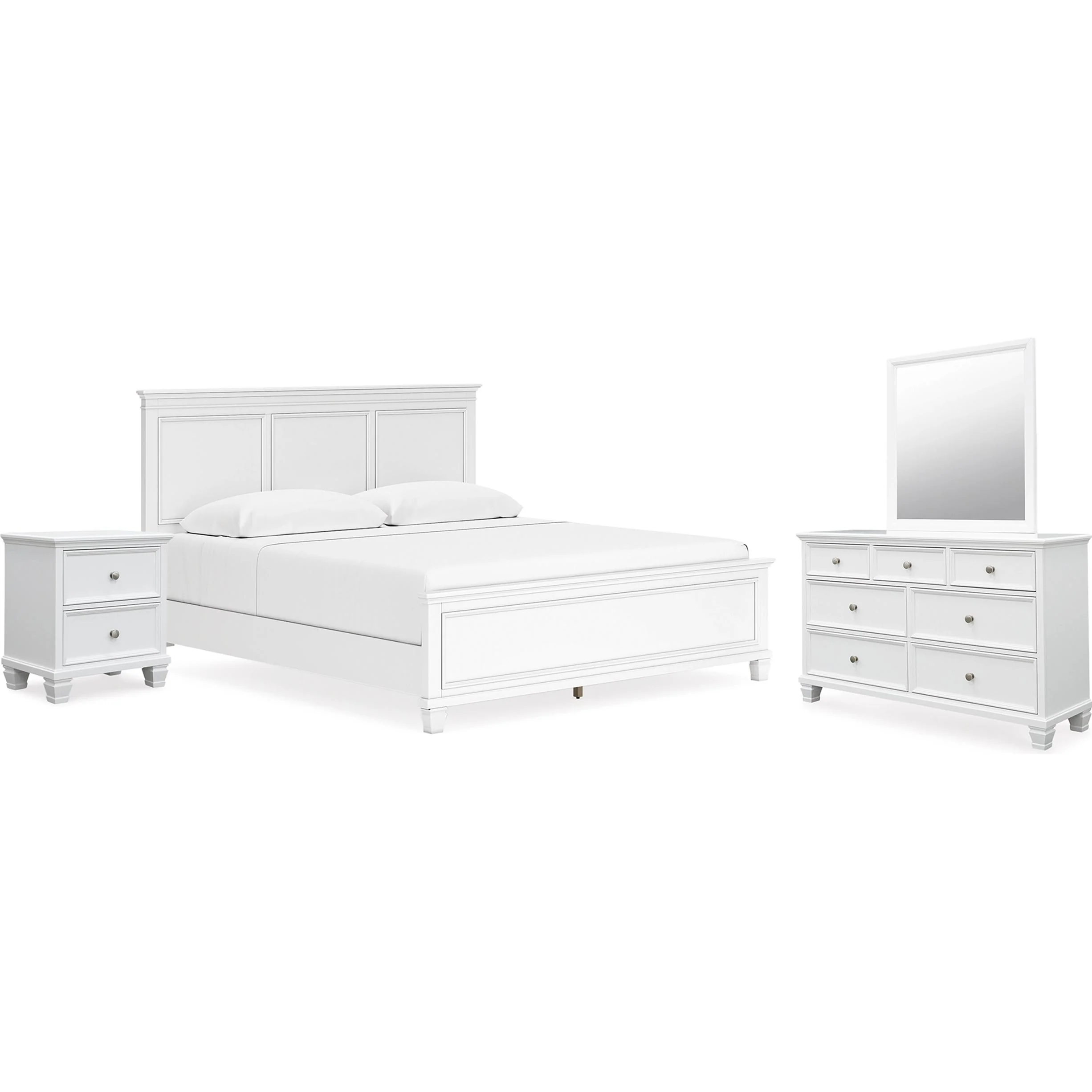 Signature Design by Ashley Fortman B680B17 6 pc King Panel Bedroom Set