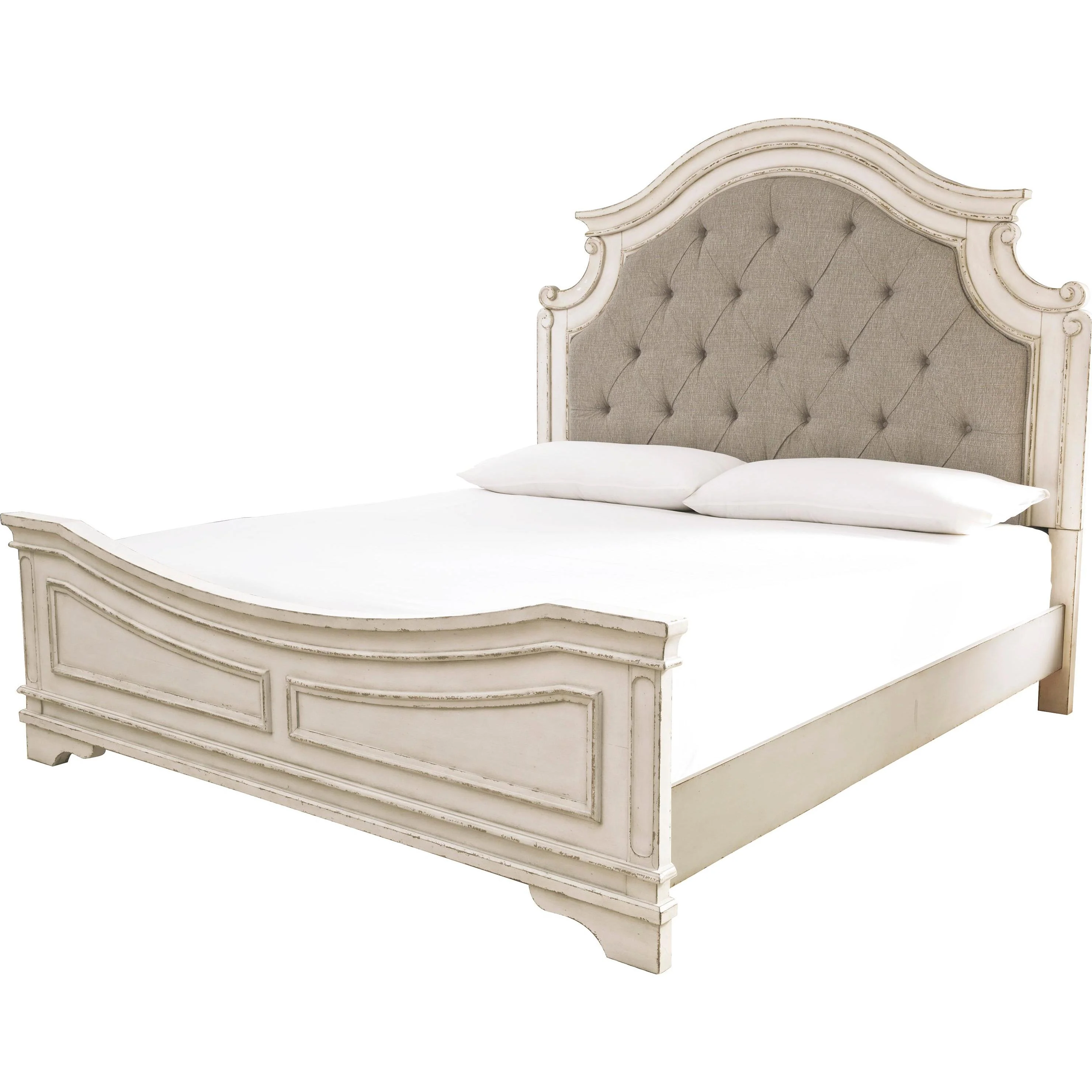 Signature Design by Ashley Realyn B743B37 8 pc King Upholstered Panel Bedroom Set - Image 2
