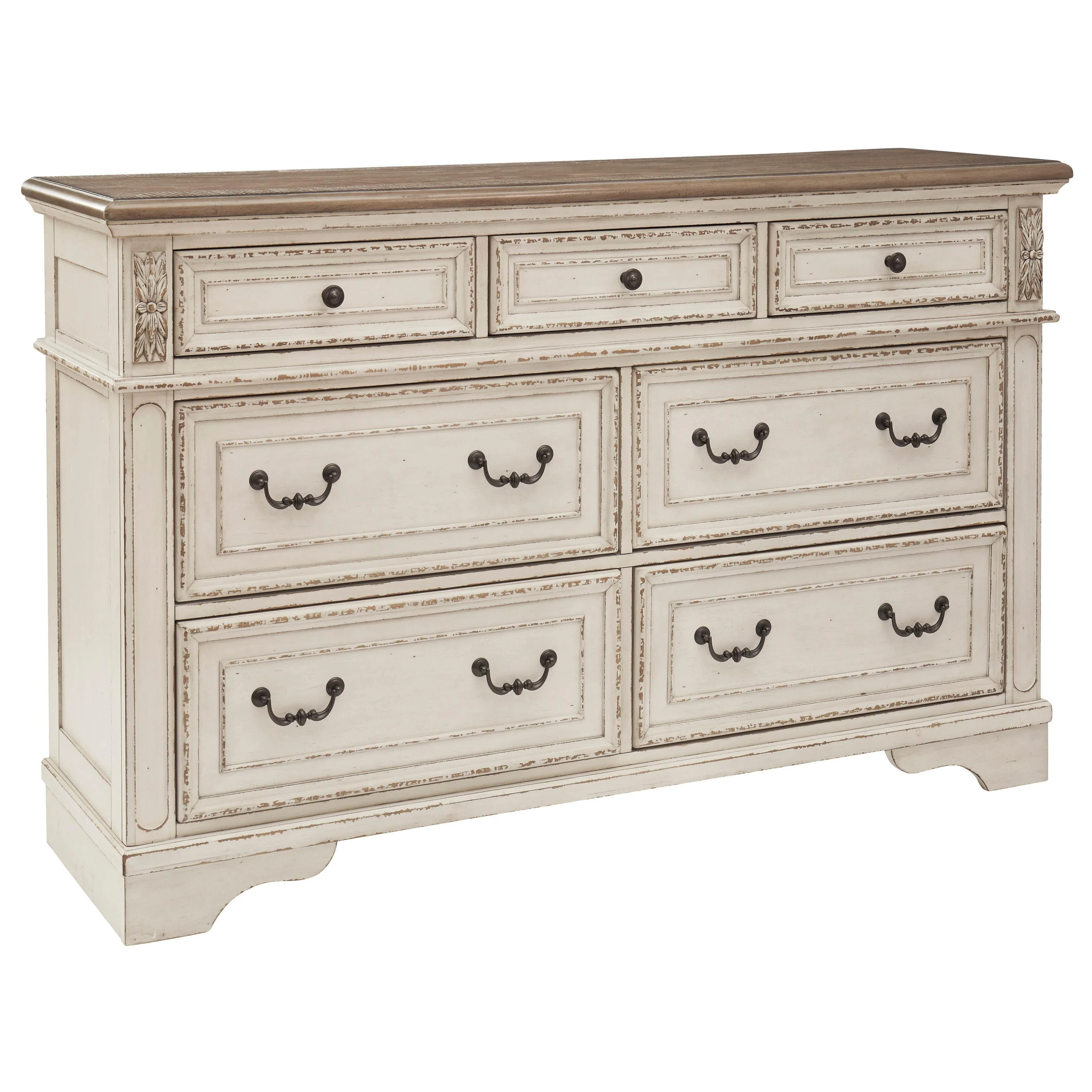 Signature Design by Ashley Realyn B743B59 6 pc King Upholstered Panel Storage Bedroom Set - Image 3