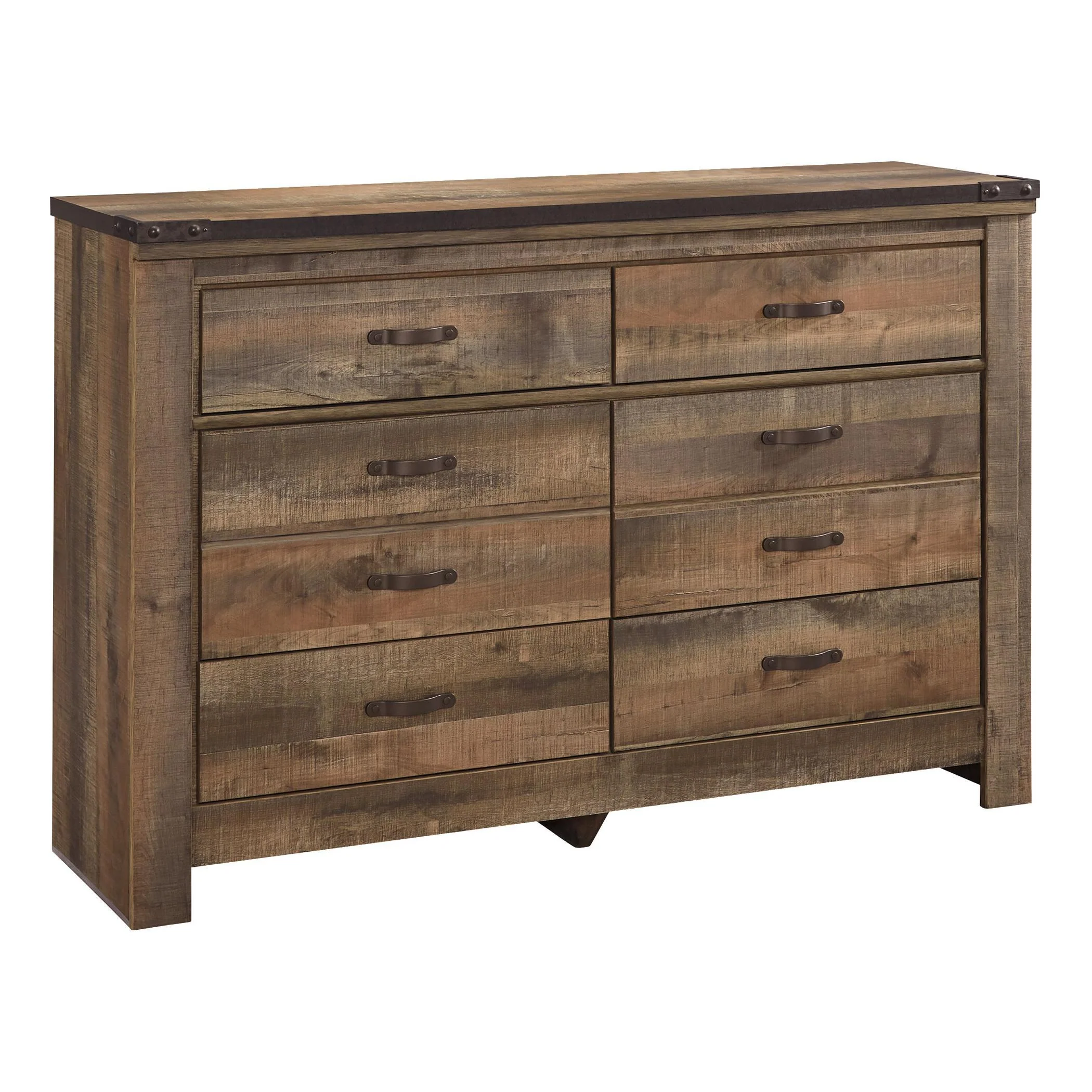 Signature Design by Ashley Trinell B446B74 7 pc King Panel Bedroom Set - Image 3