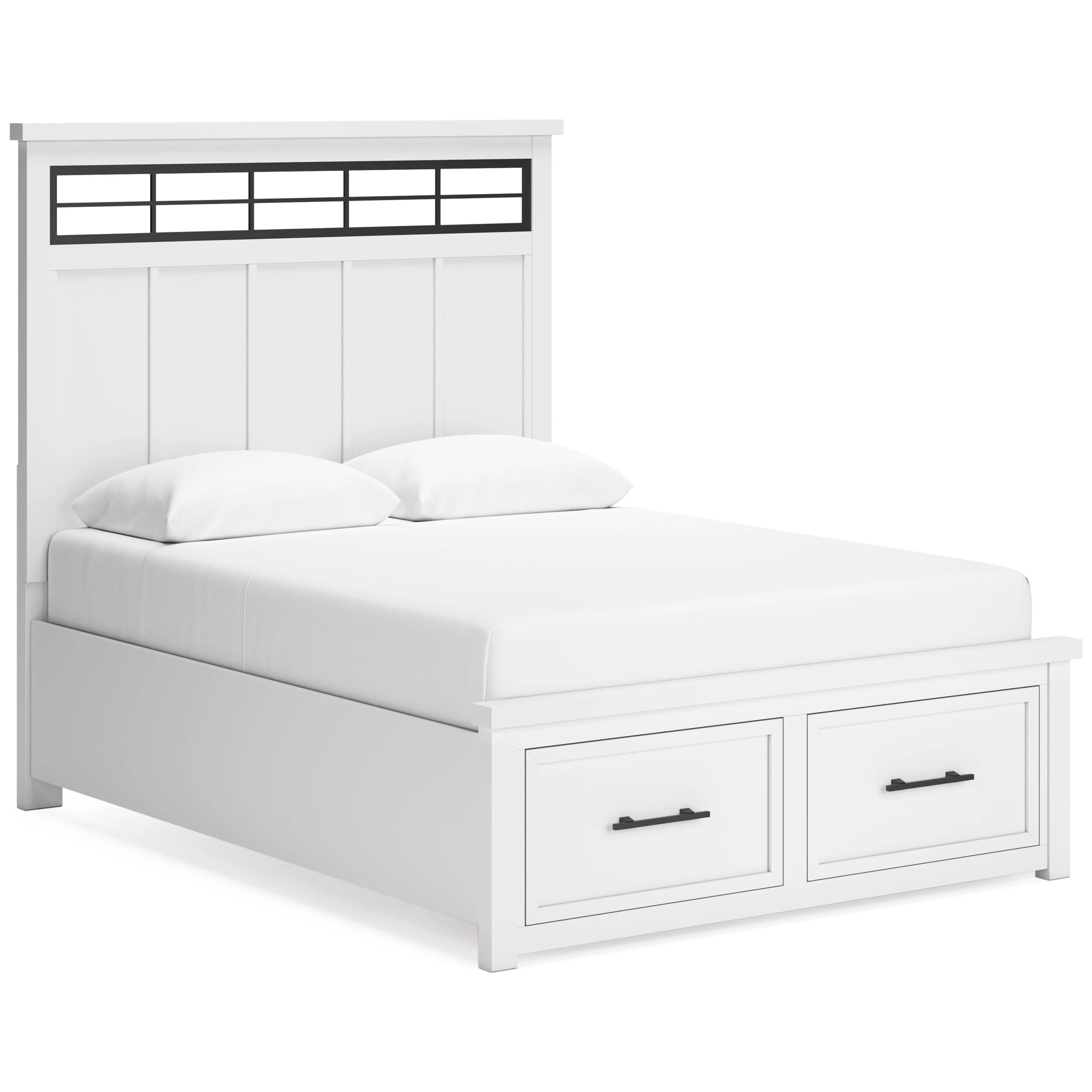 Benchcraft Ashbryn B844B8 6 pc Queen Panel Storage Bedroom Set - Image 2