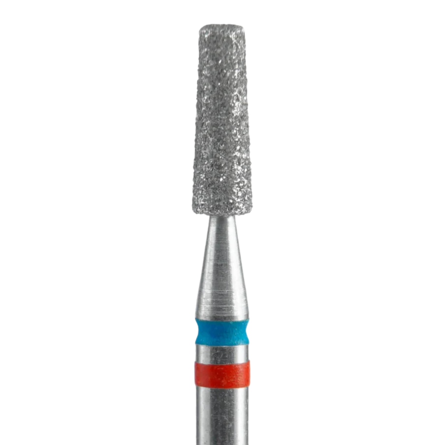 STALEKS Diamond Nail Drill Bit DUO Frustum FA70RB025/8, Red-Blue, 2.5/8mm - Image 2