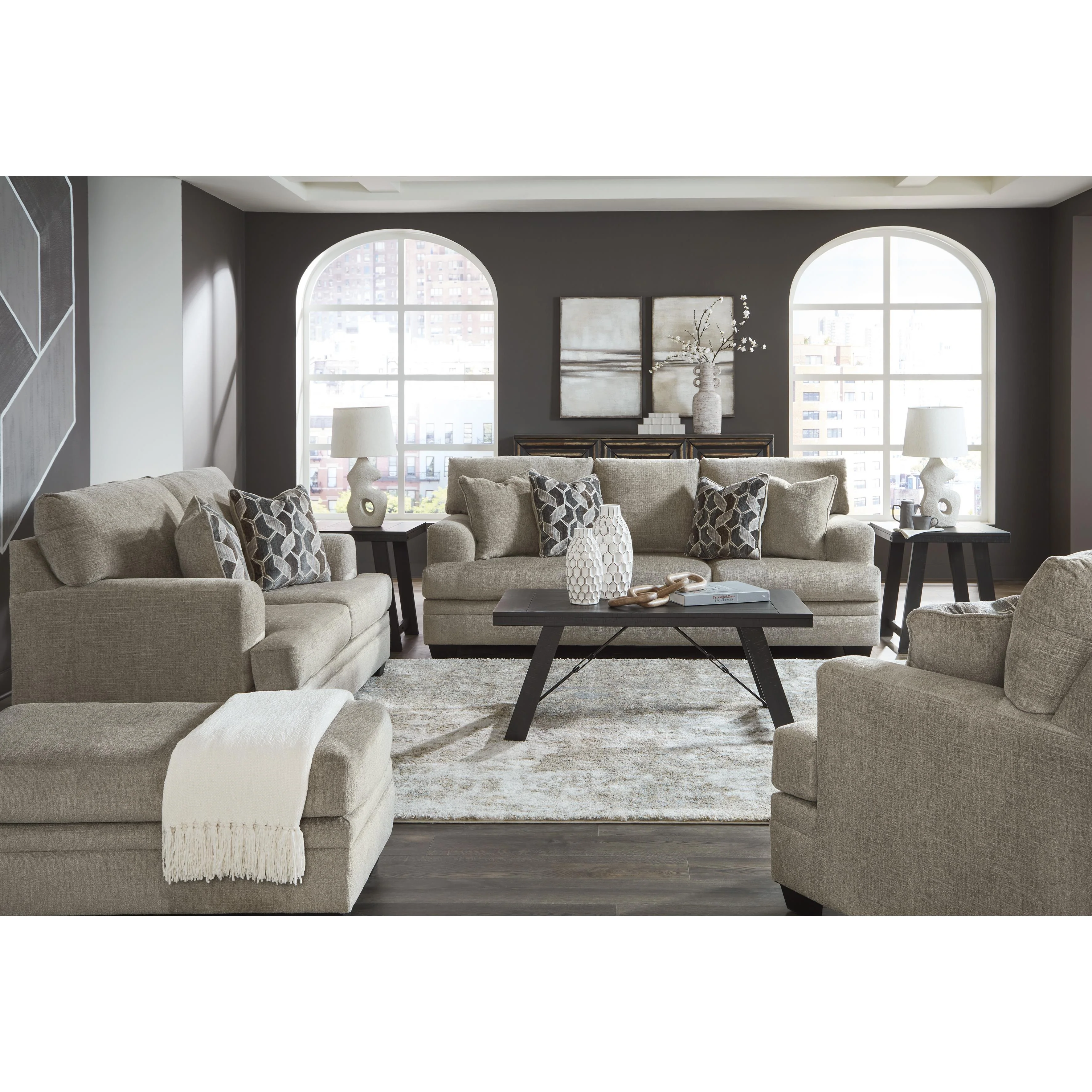 Signature Design by Ashley Stonemeade 59504U4 4 pc Stationary Living Room Set