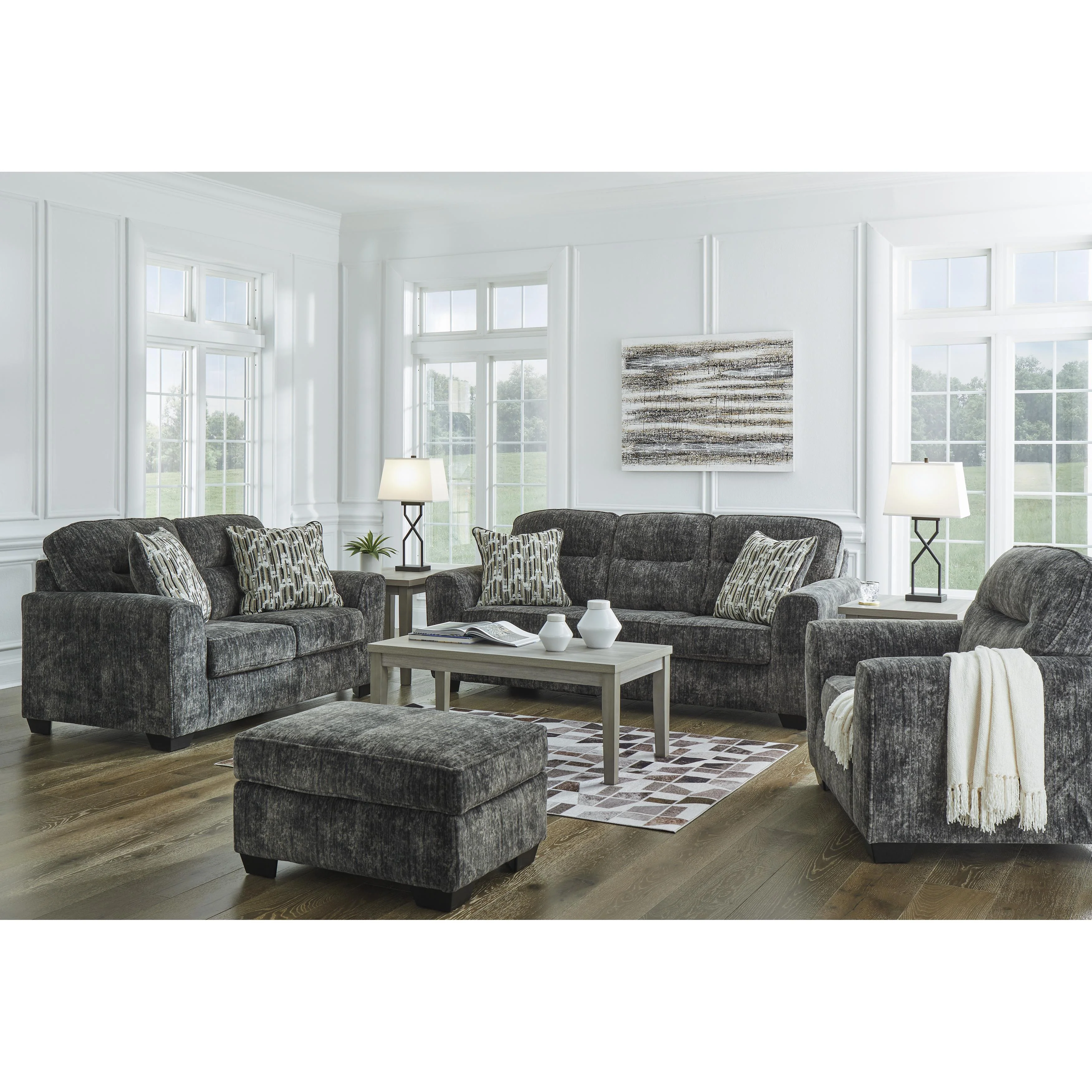 Signature Design by Ashley Lonoke 50504U3 4 pc Living Room Set - Image 1