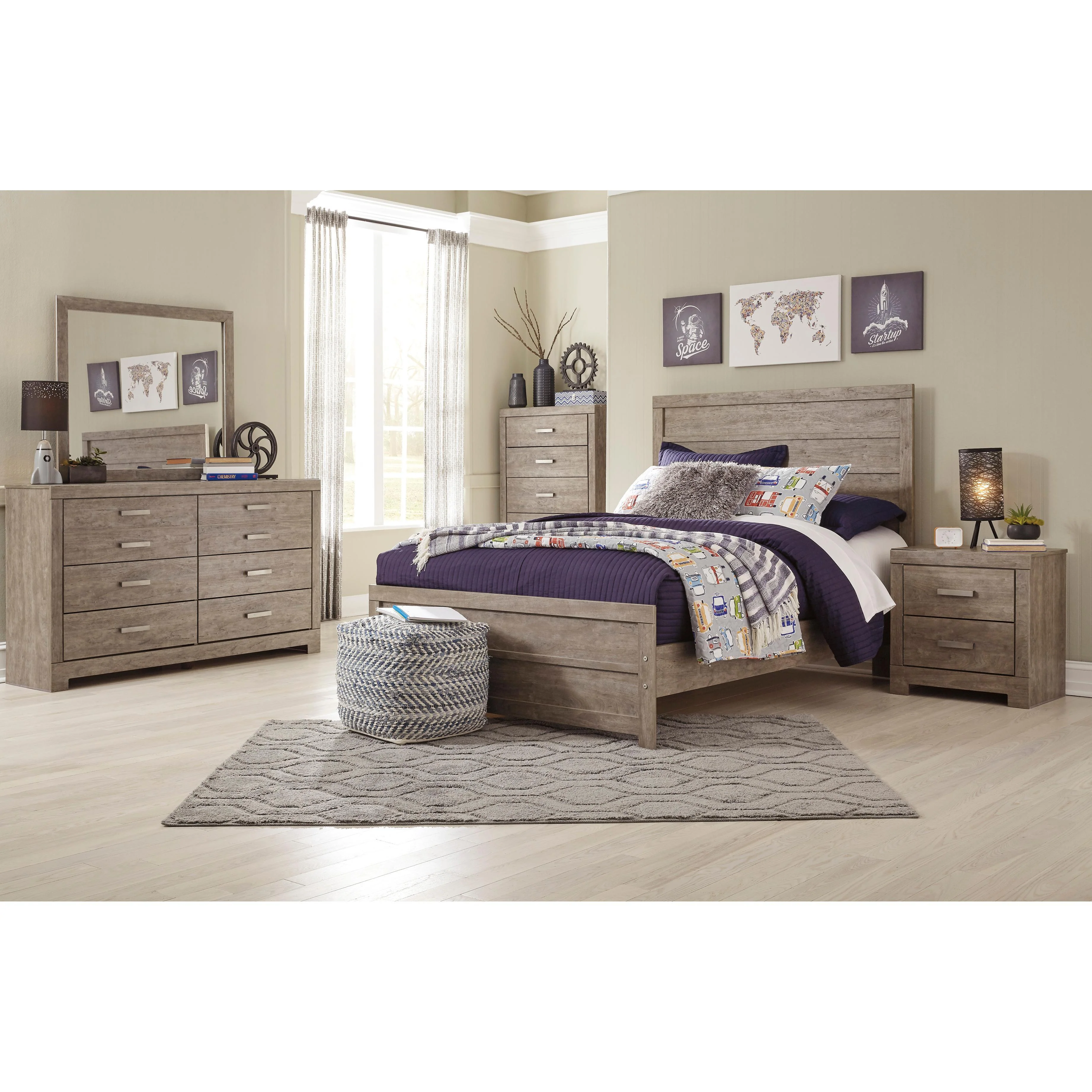 Signature Design by Ashley Culverbach B070B18 6 pc Full Panel Bedroom Set