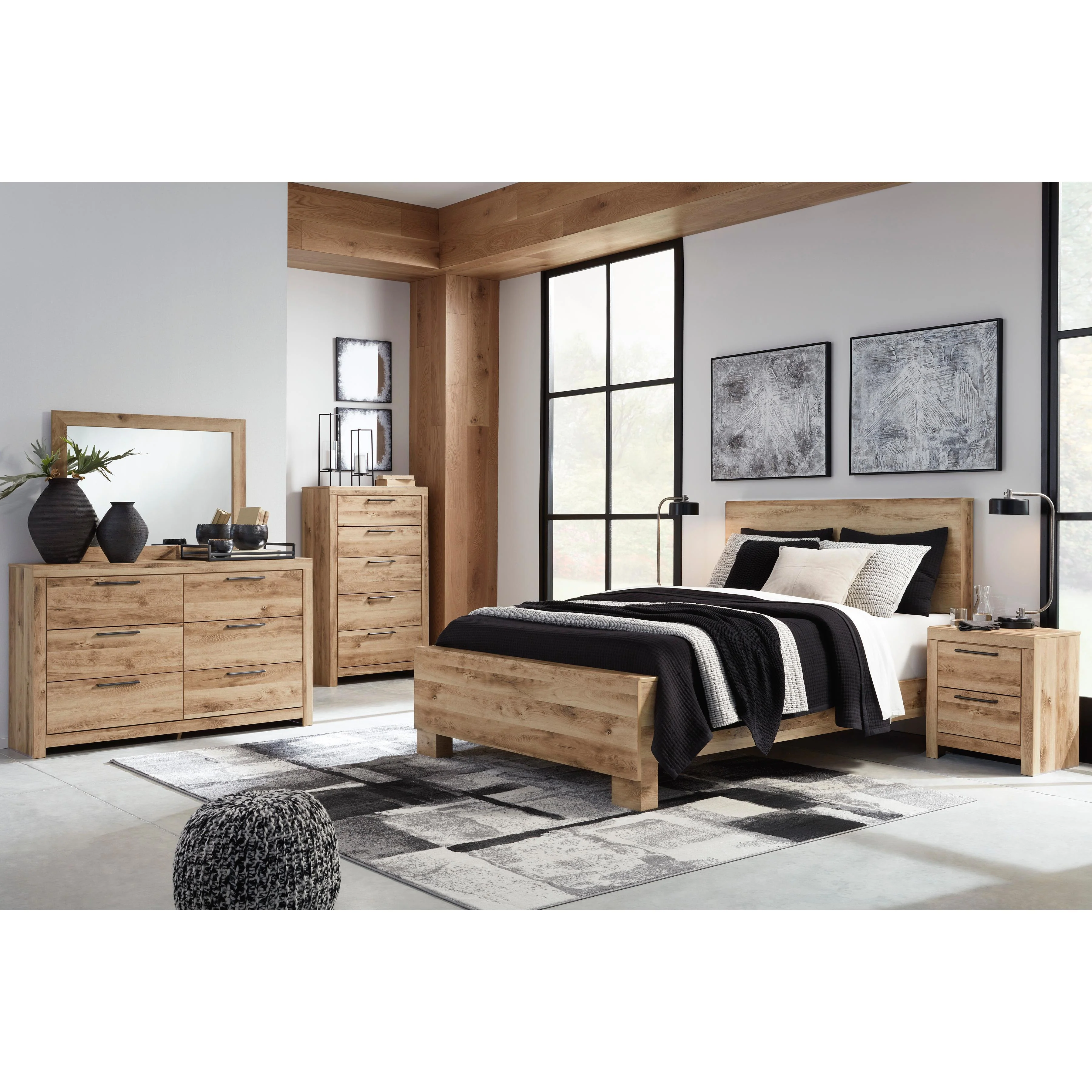 Signature Design by Ashley Hyanna B1050B63 7 pc Queen Panel Bedroom Set - Image 1