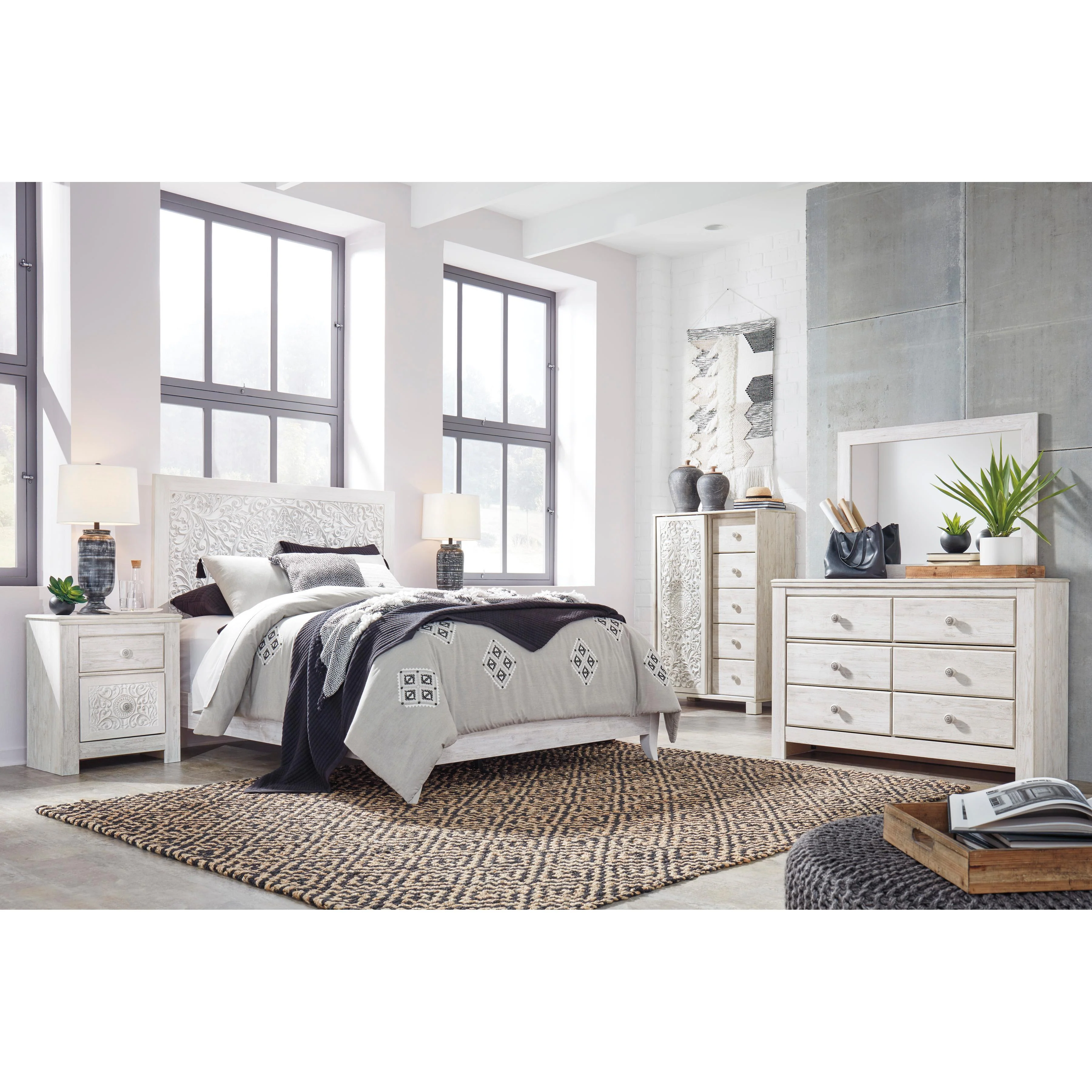 Signature Design by Ashley Paxberry B181B35 7 pc Queen Panel Bedroom Set - Image 1