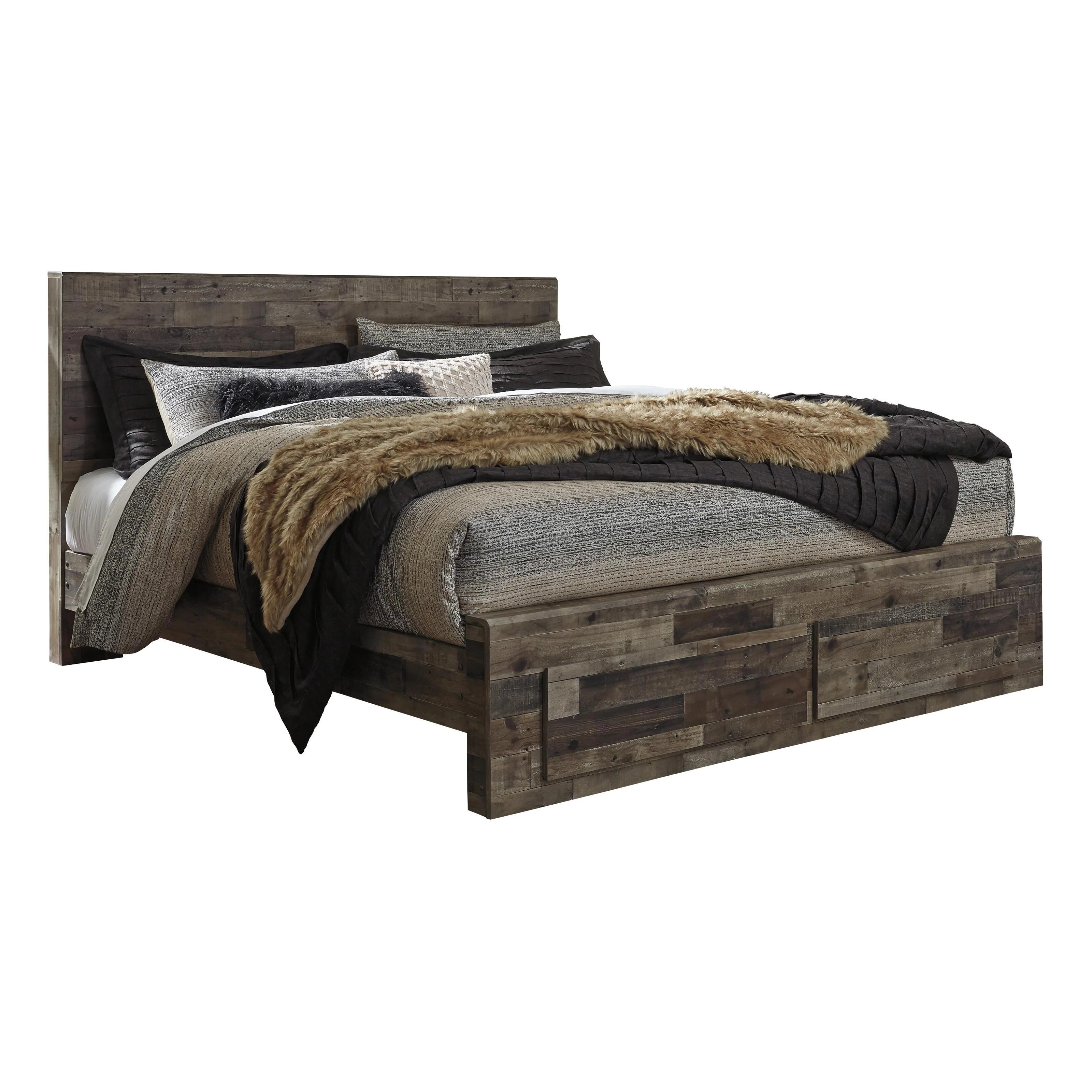Benchcraft Derekson B200B74 7 pc King Panel Bedroom Set - Image 3