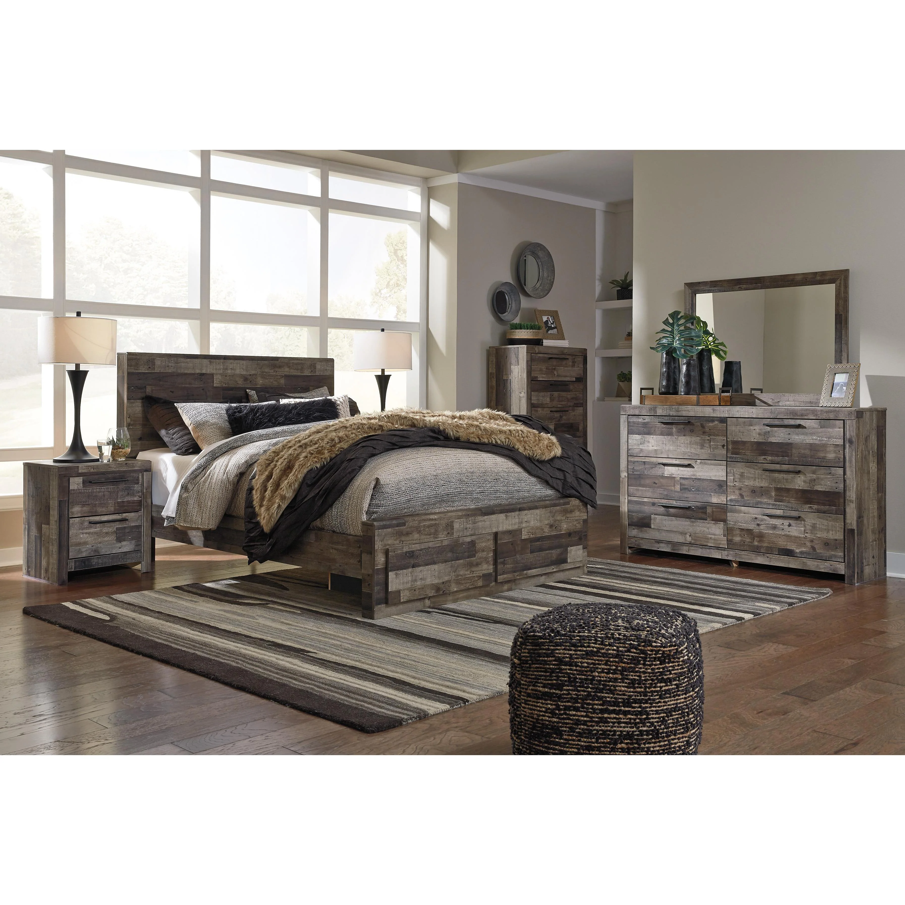 Benchcraft Derekson B200B81 6 pc King Panel Bedroom Set