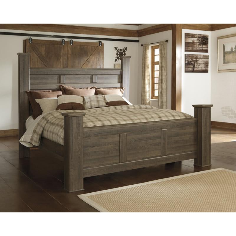 Signature Design by Ashley Juararo B251B35 6 pc King Poster Bedroom Set - Image 2