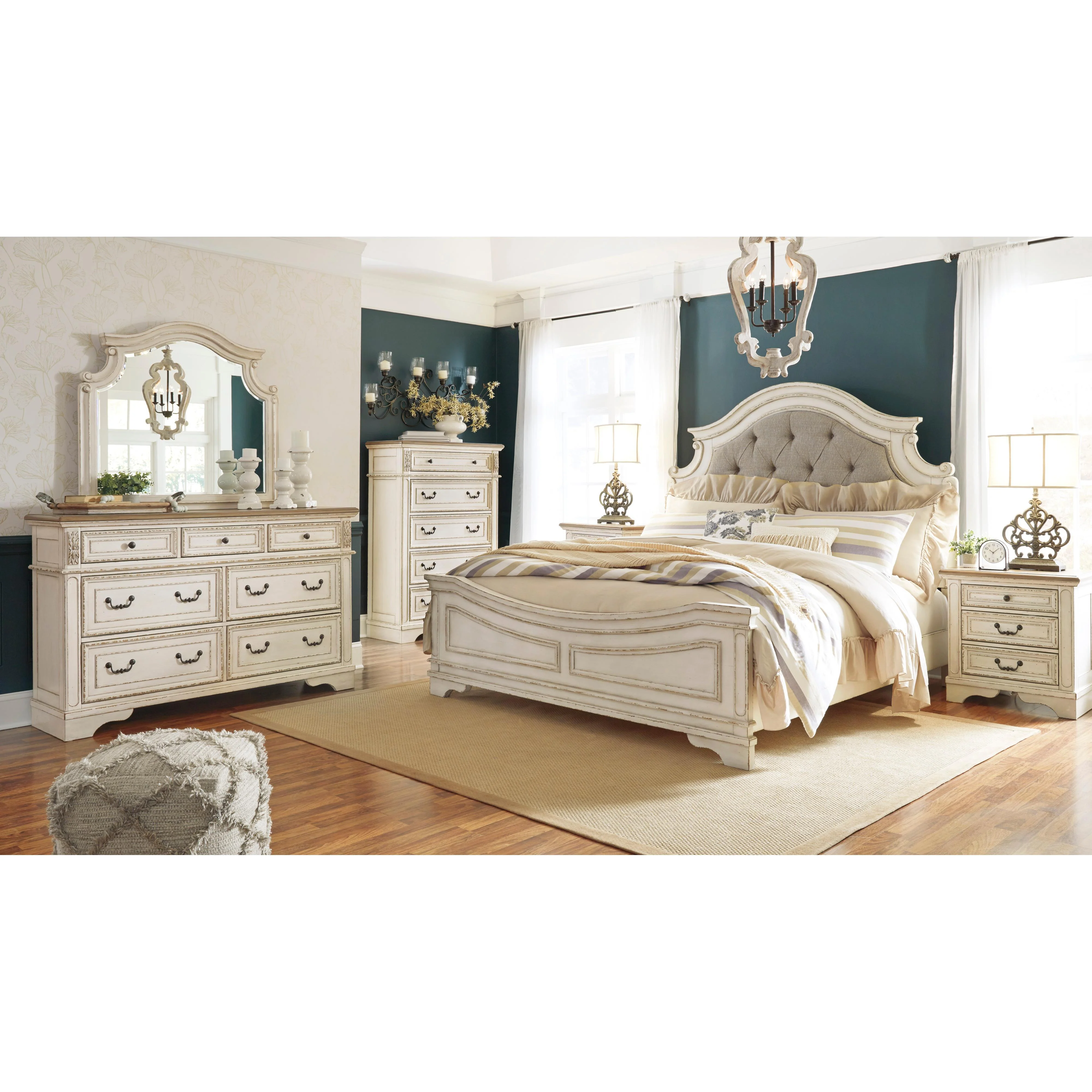 Signature Design by Ashley Realyn B743B41 6 pc King Panel Bedroom Set - Image 1