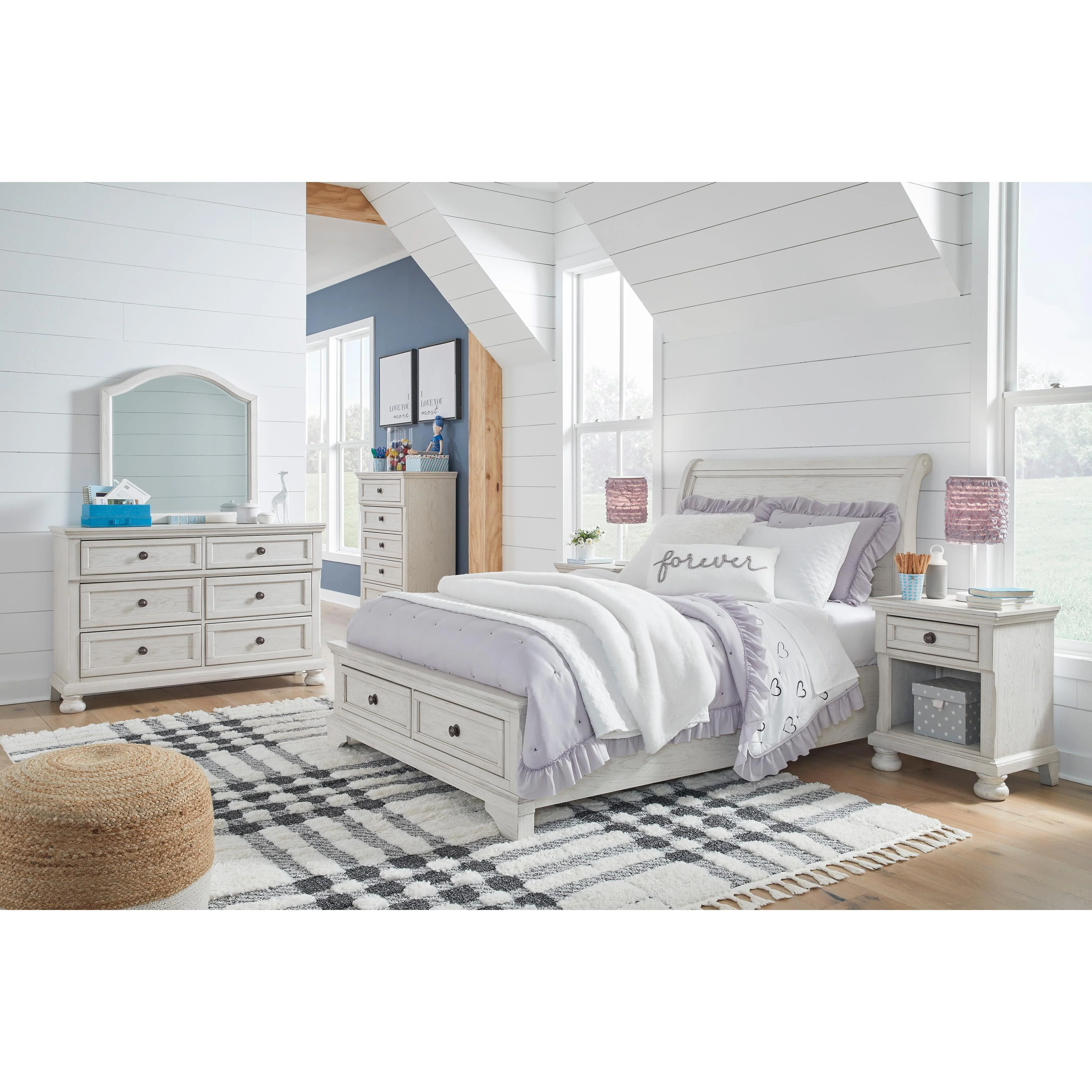 Signature Design by Ashley Robbinsdale B742B42 7 pc Full Sleigh Bedroom Set