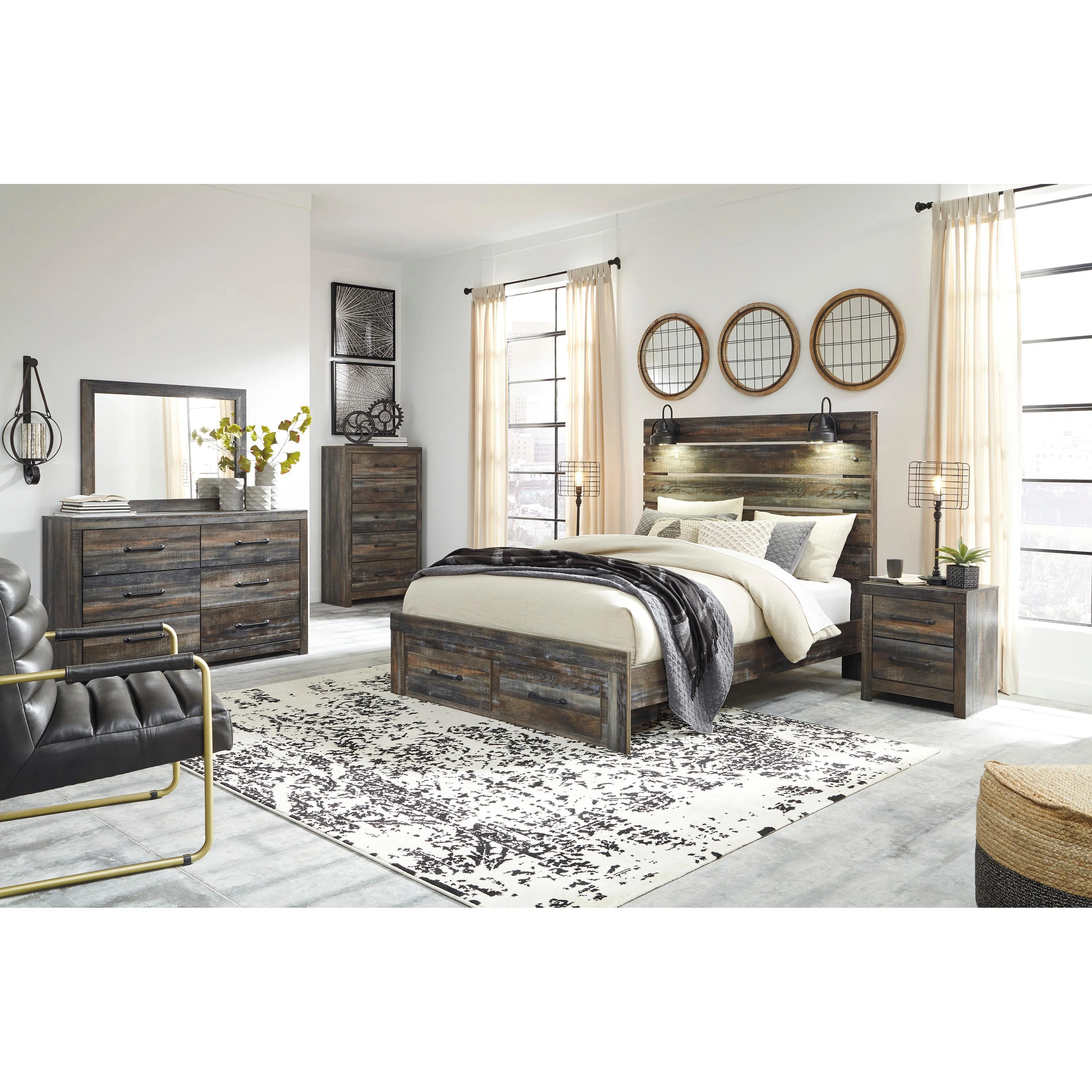 Signature Design by Ashley Drystan B211B107 6 pc Queen Storage Bedroom Set
