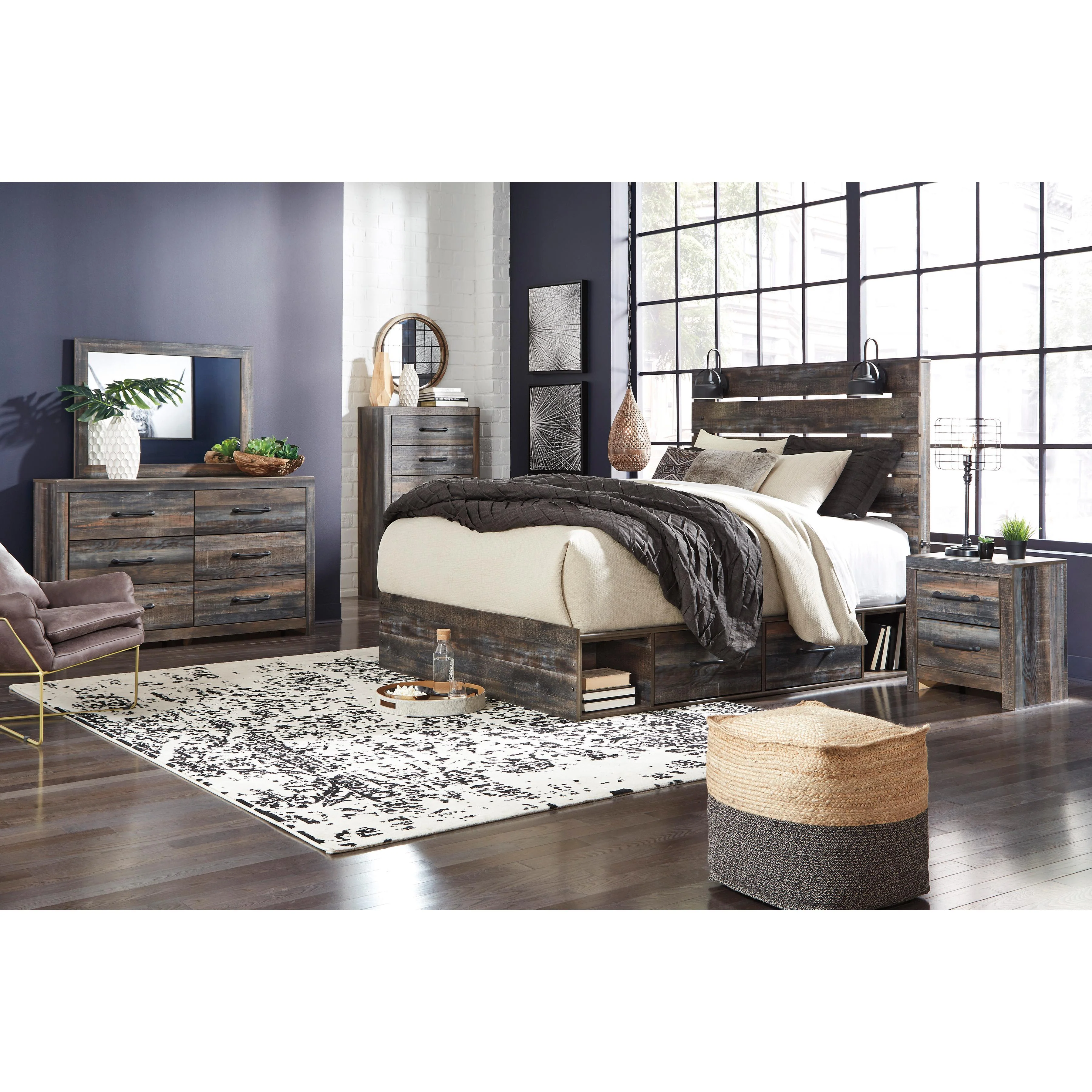 Signature Design by Ashley Drystan B211B109 6 pc Queen Storage Bedroom Set