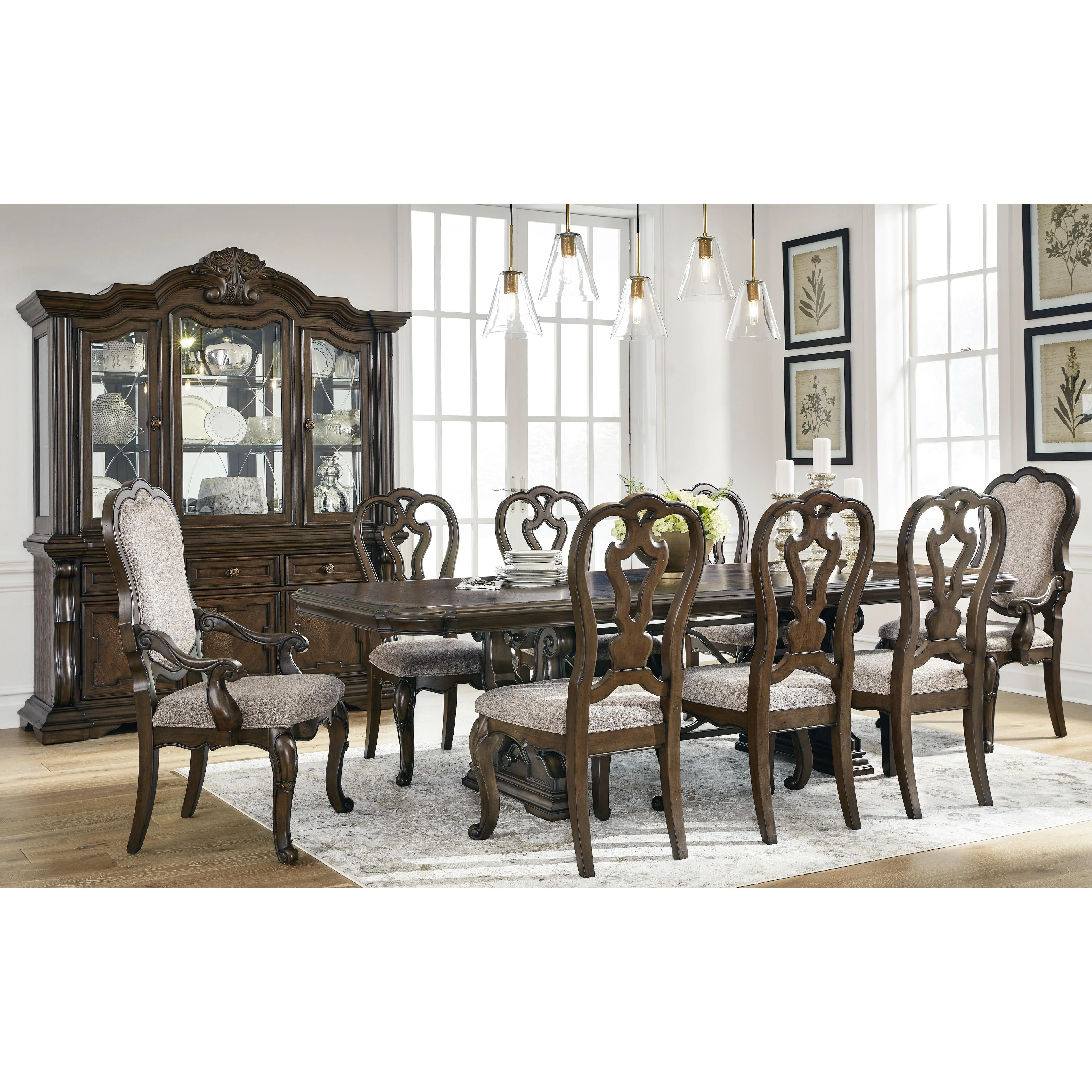 Signature Design by Ashley Maylee D947D11 9 pc Dining Set - Image 2