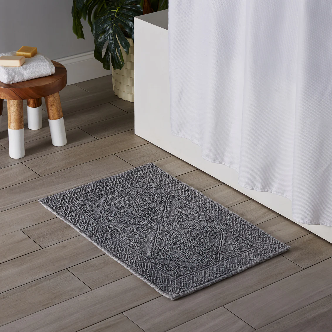 Bath Mat, Tavira Grey - Image 2