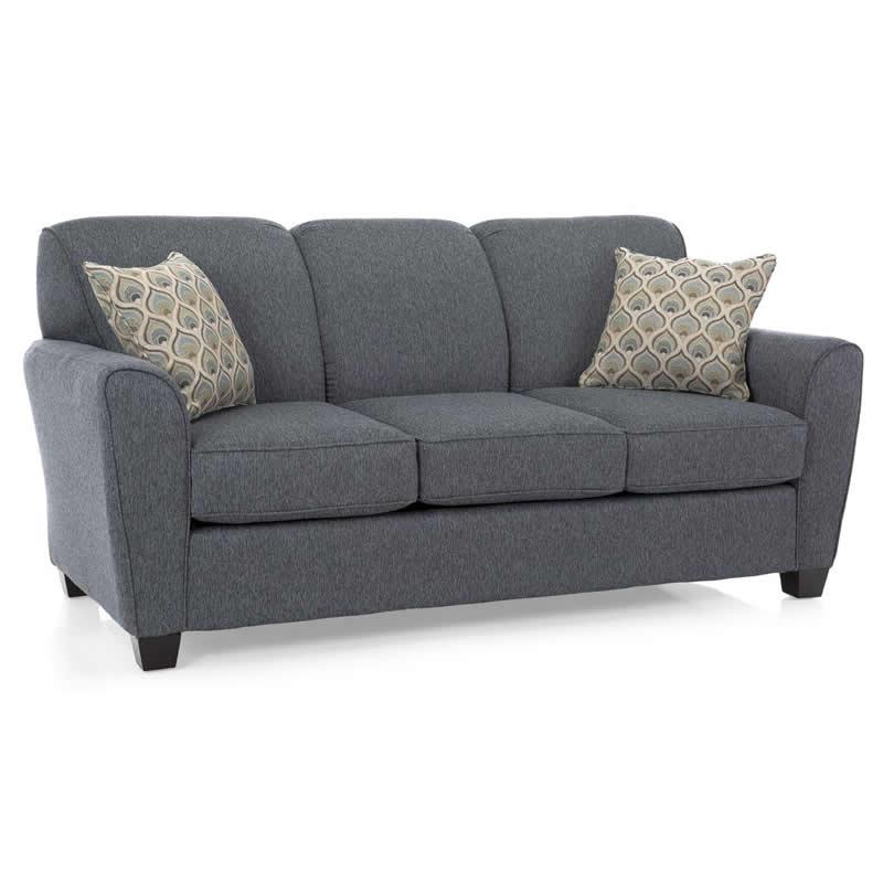 Decor-Rest Furniture Stationary Fabric Sofa 2404 Sofa (Grey) - Image 1