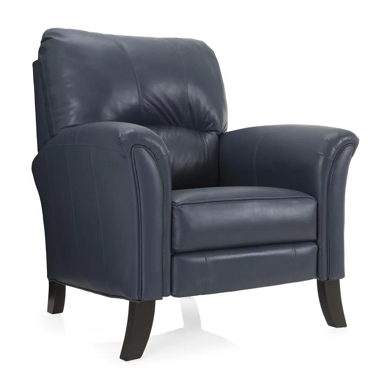 Decor-Rest Furniture Leather Recliner 3450 Push Back Chair (Grey)
