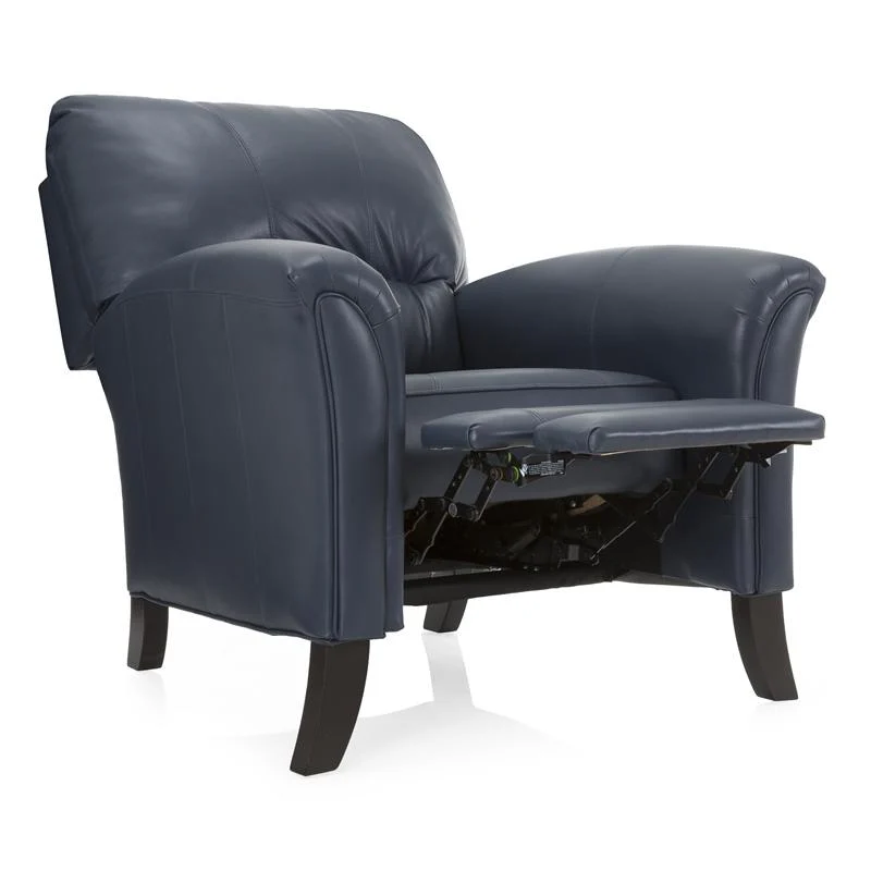 Decor-Rest Furniture Leather Recliner 3450 Push Back Chair (Grey) - Image 2