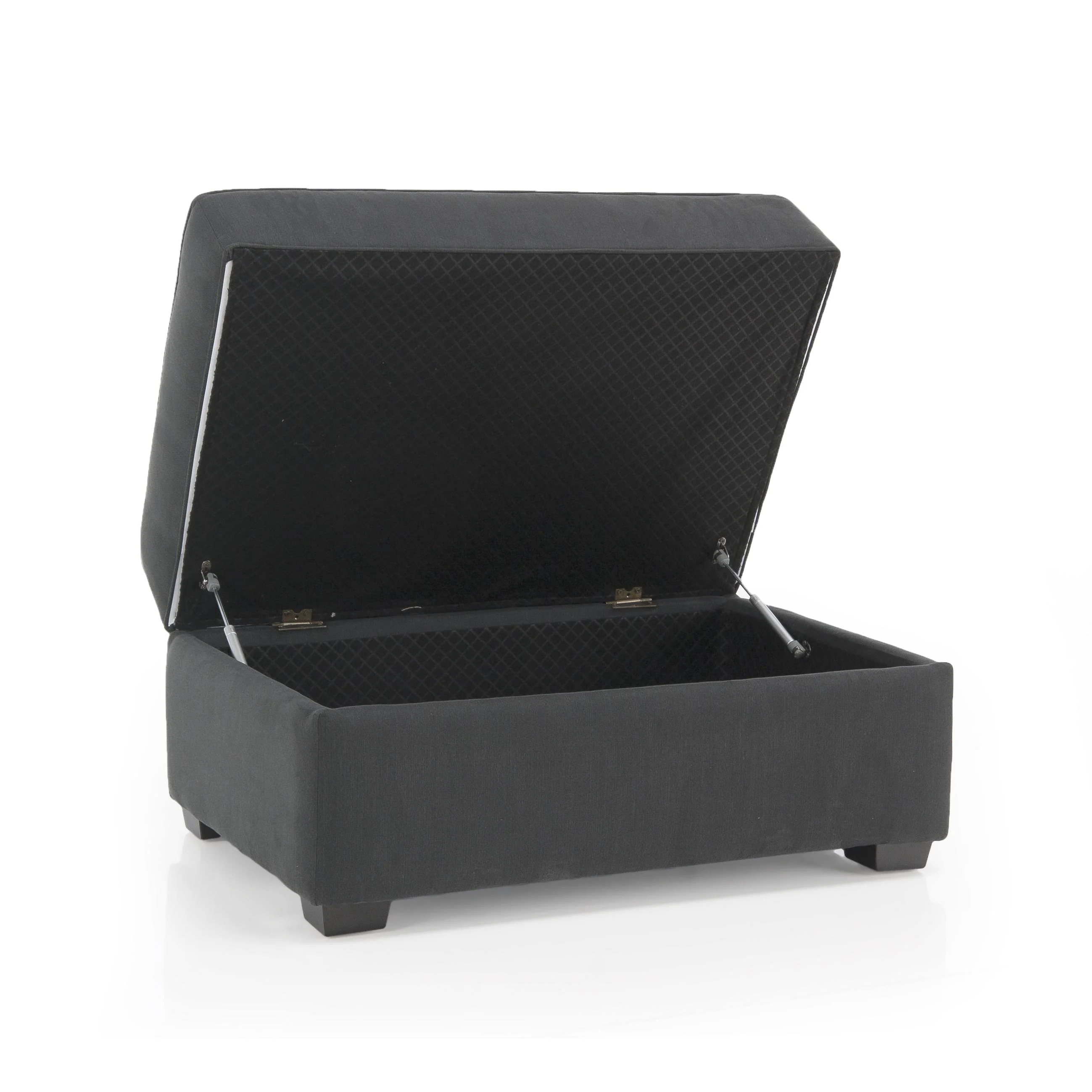 Decor-Rest Furniture Fabric Storage Ottoman 2900-STRO Storage Ottoman - Image 2