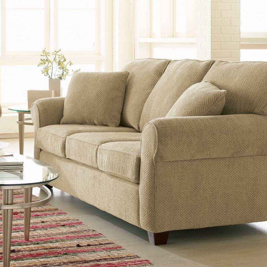 Decor-Rest Furniture Fabric Queen Sofabed 2179 Queen Sofa Bed (Linen)