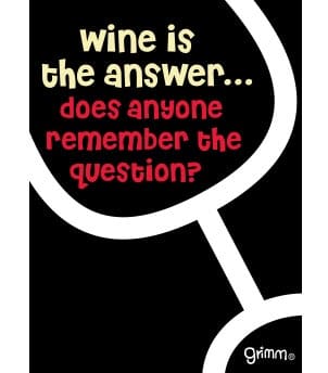Fridge Magnet, Wine is the Answer - Image 1