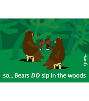 Fridge Magnet, so...Bears Do sip in the woods - Image 1