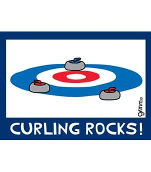 Fridge Magnet, Curling Rocks - Image 1