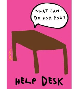 Fridge Magnet, Help Desk - Image 1