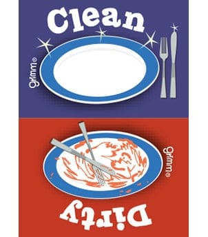 Fridge Magnet, Clean, Dirty - Image 1