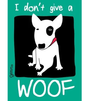 Fridge Magnet, Give a woof - Image 1