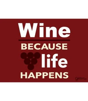 Fridge Magnet, Because life Happens - Image 1
