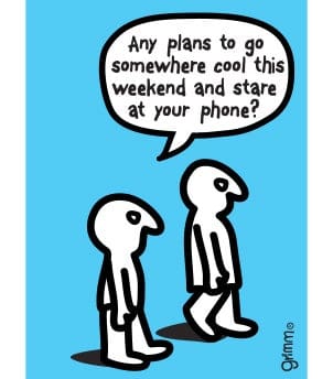 Fridge Magnet, Any plans to go and stare at your phone - Image 1
