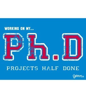 Fridge Magnet, Working on my Phd - Image 1