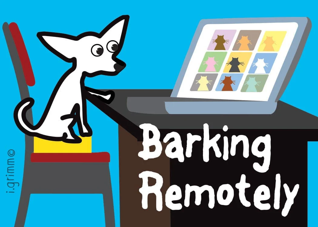 Fridge Magnet, Barking remotely - Image 1