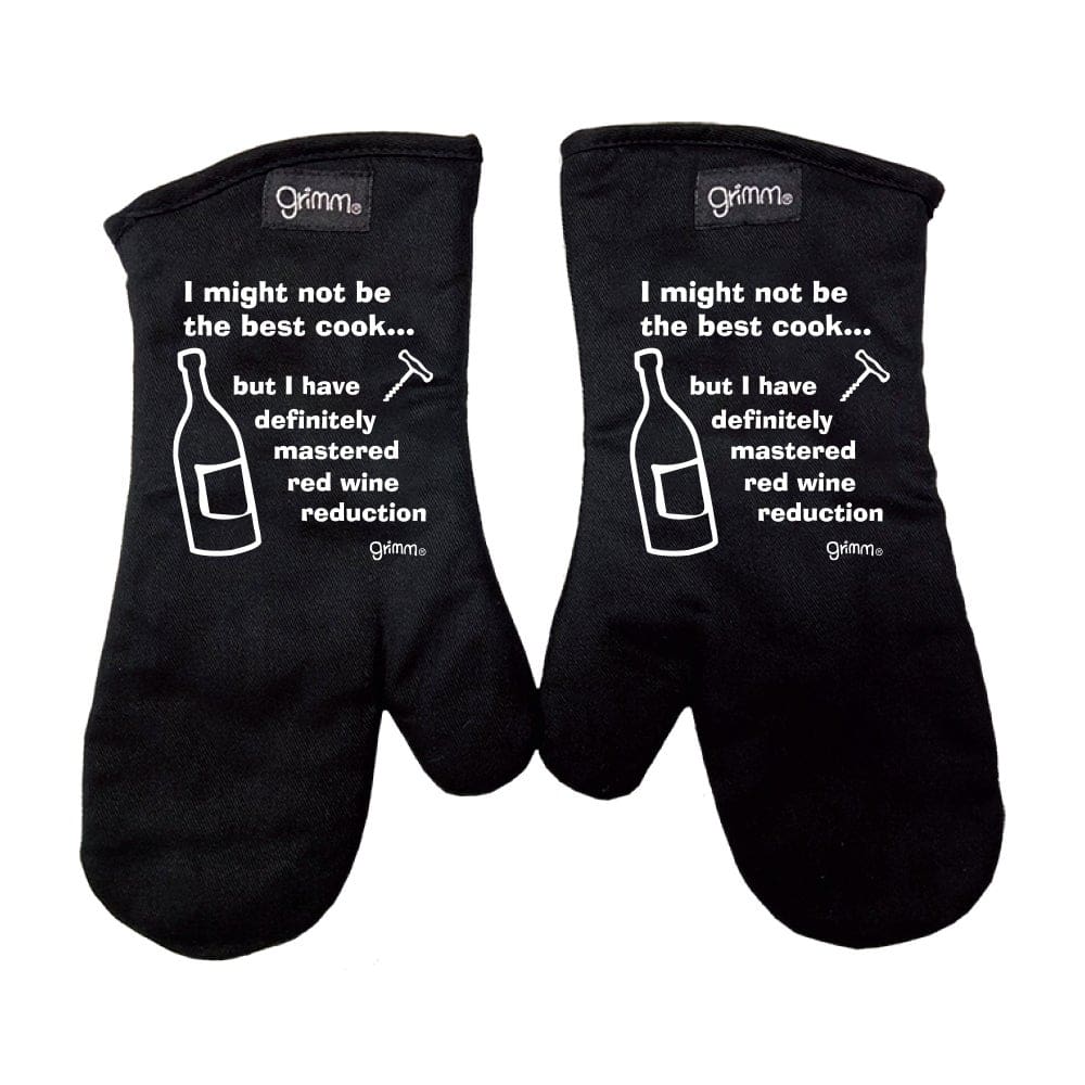 Oven Mitt Set, Red Wine - Image 1