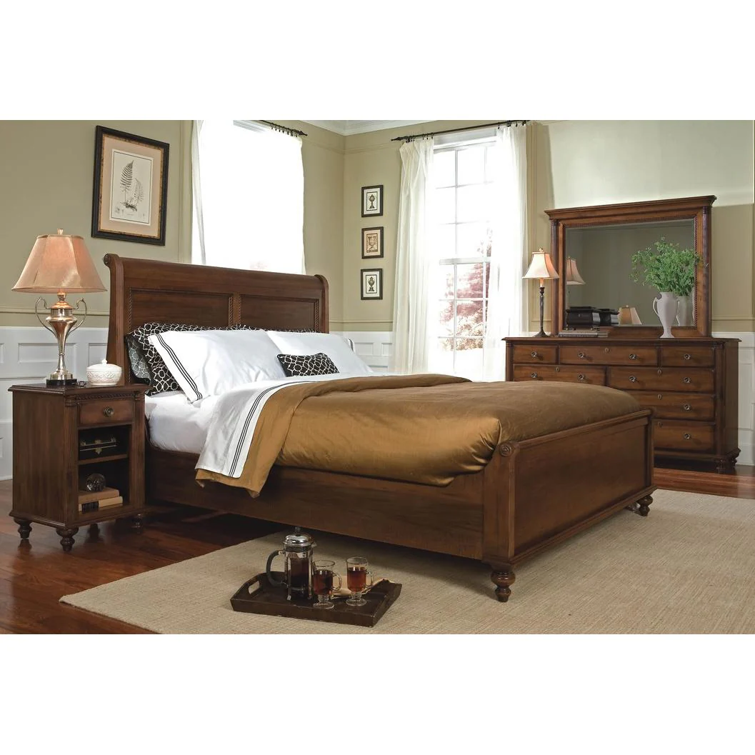 Durham Furniture Savile Row Queen Sleigh Bed 980-127B-CUHM - Image 1