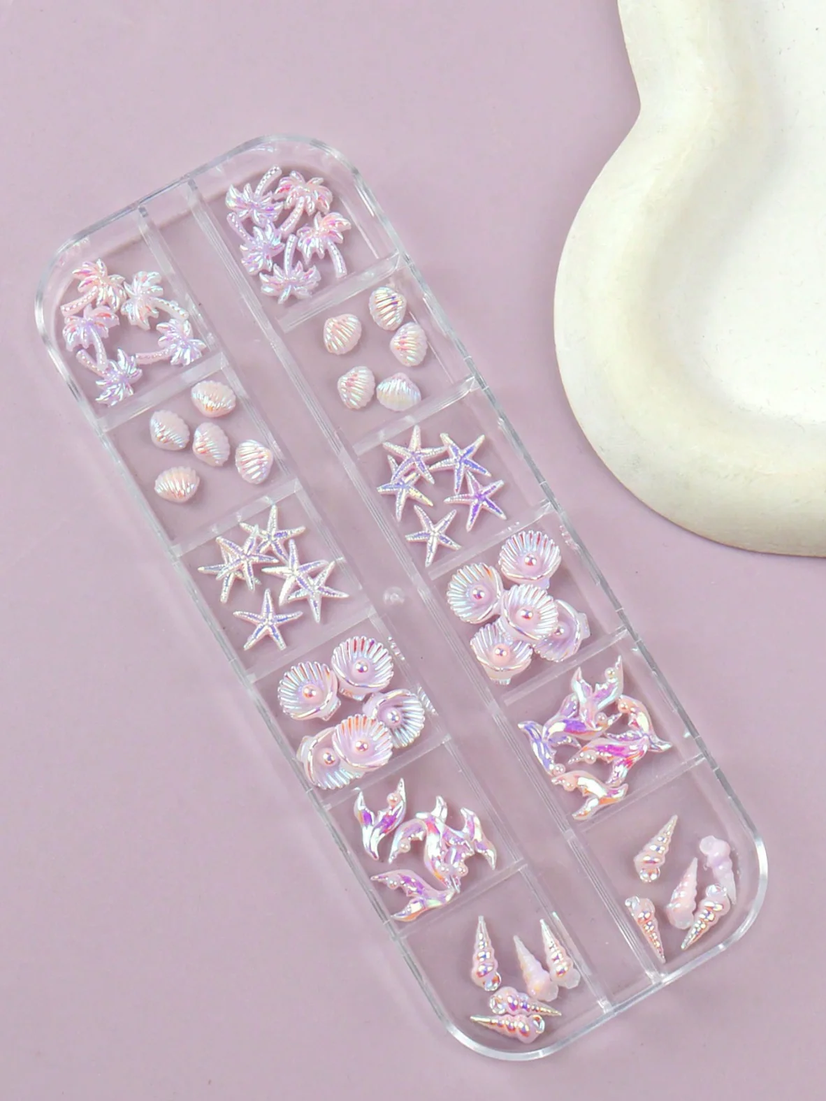 3D Summer Beach Nail Charms Set (72 pcs) - Image 1