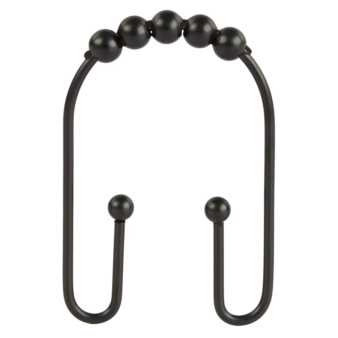 Shower Curtain Hooks Clyde -  Black - Image 1