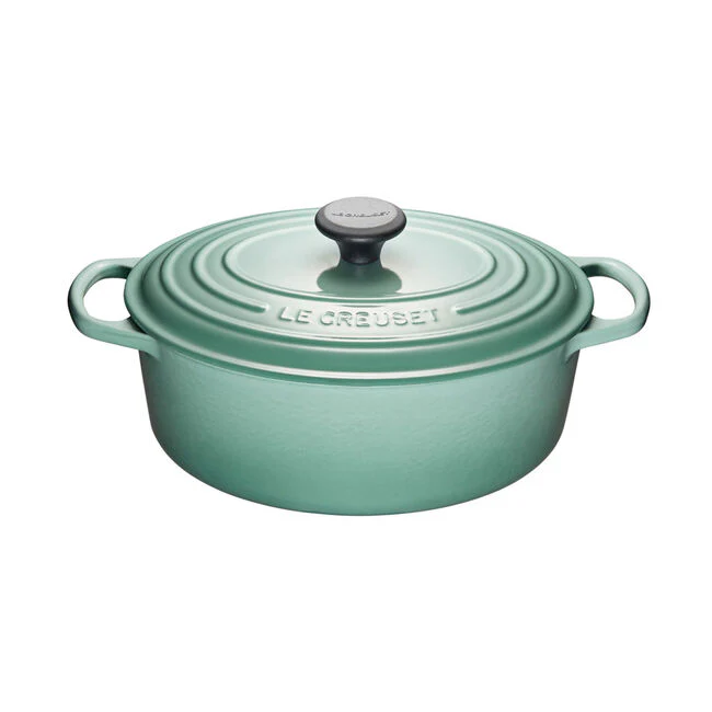 Oval Dutch Ovens, Sage Enameled Cast Iron - Image 3